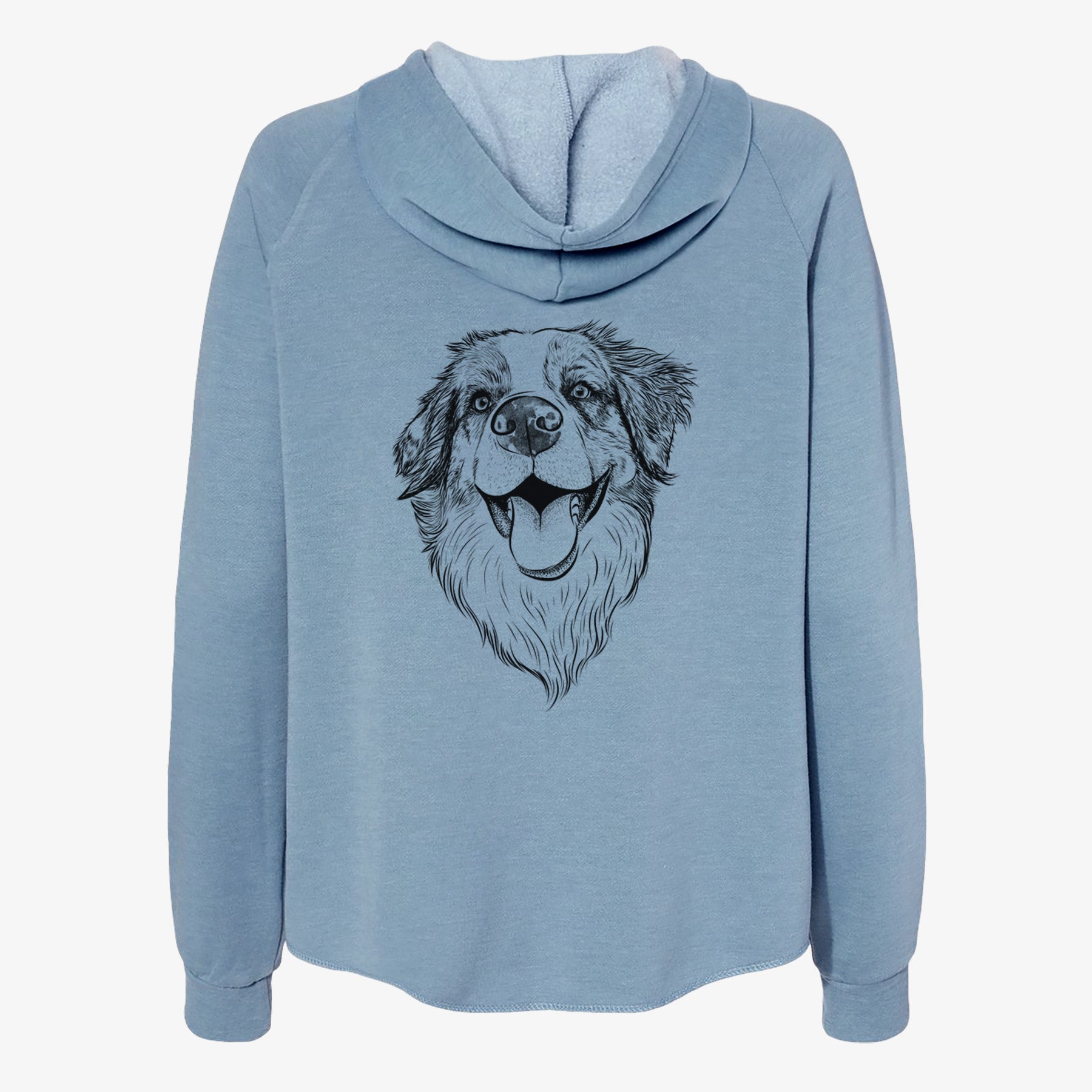 Mila the Australian Shepherd - Women's Cali Wave Zip-Up Sweatshirt