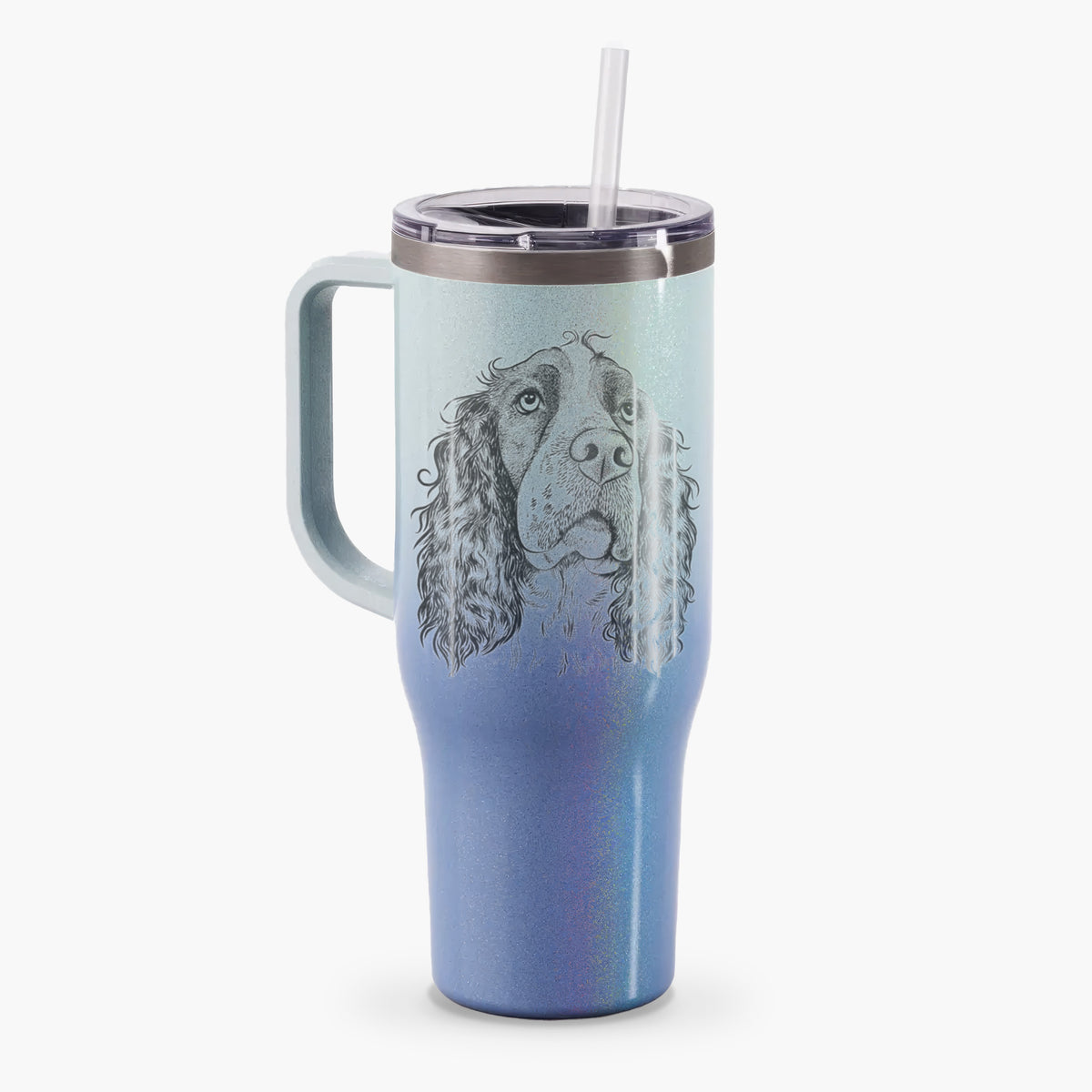 Millie Mae the English Springer Spaniel - 40oz Tumbler with Handle