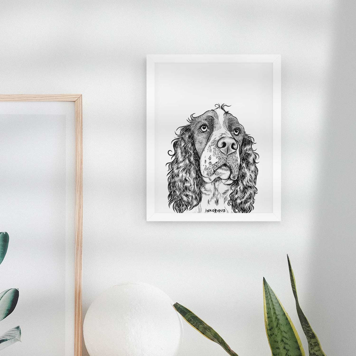 Millie Mae the English Springer Spaniel Art Print