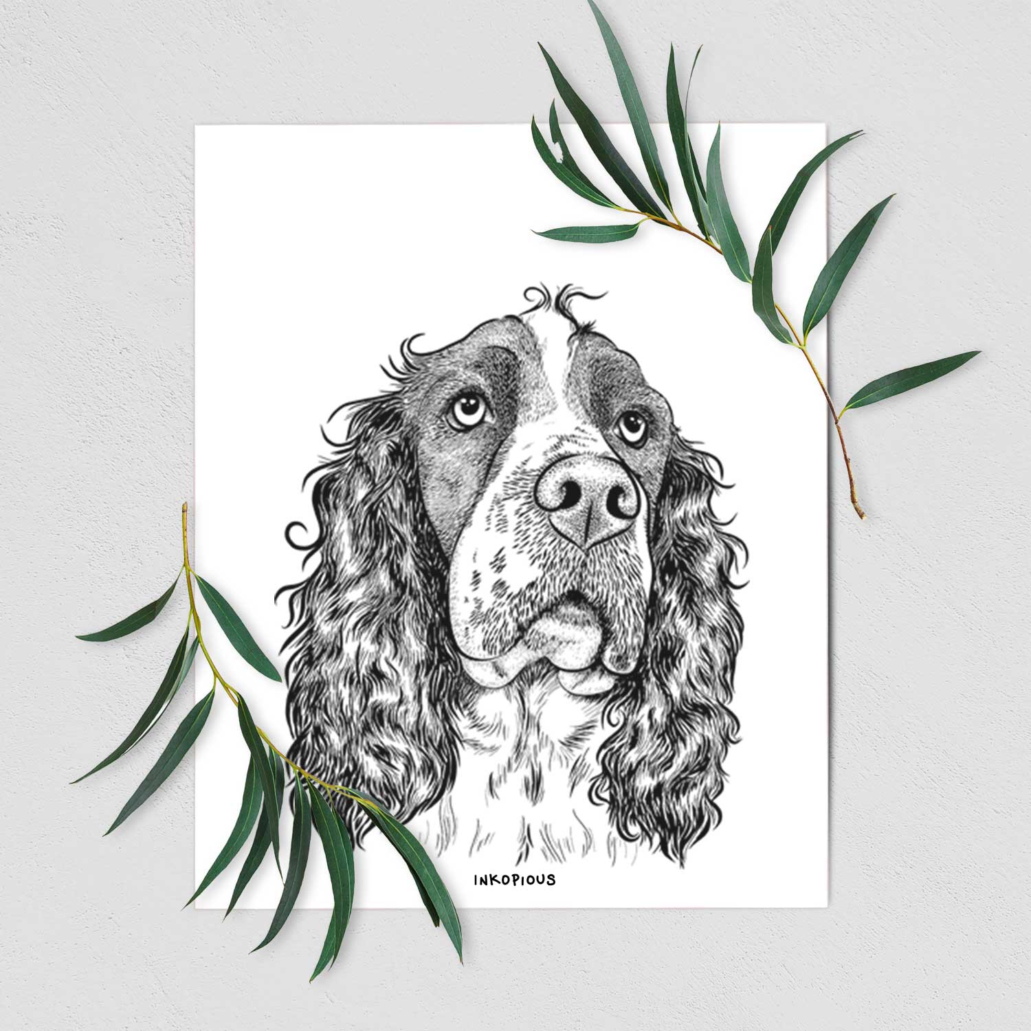 Millie Mae the English Springer Spaniel Art Print
