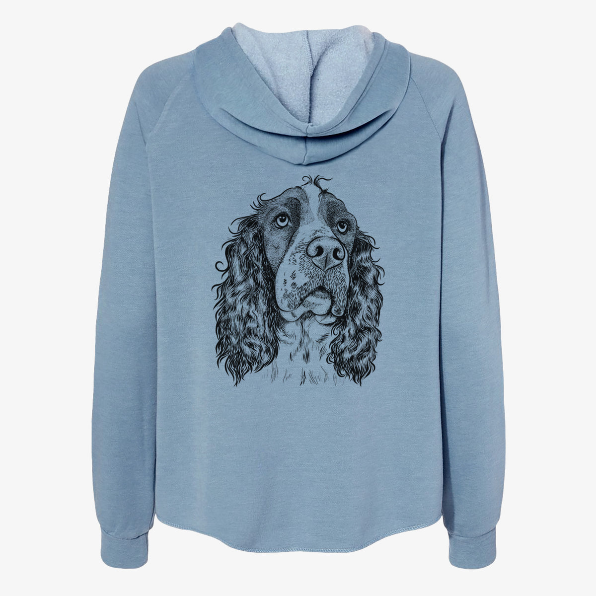 Millie Mae the English Springer Spaniel - Women's Cali Wave Zip-Up Sweatshirt
