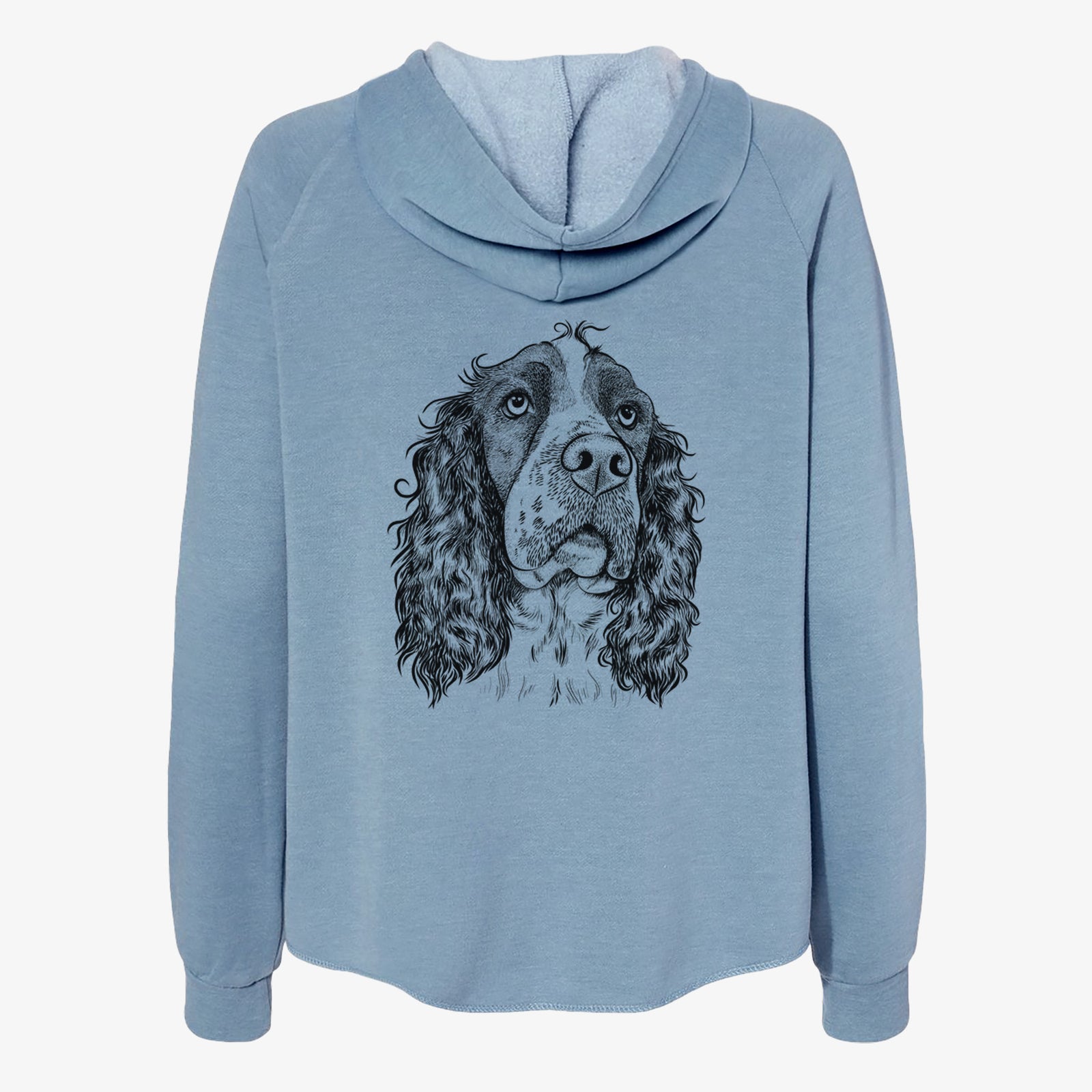 Millie Mae the English Springer Spaniel - Women's Cali Wave Zip-Up Sweatshirt