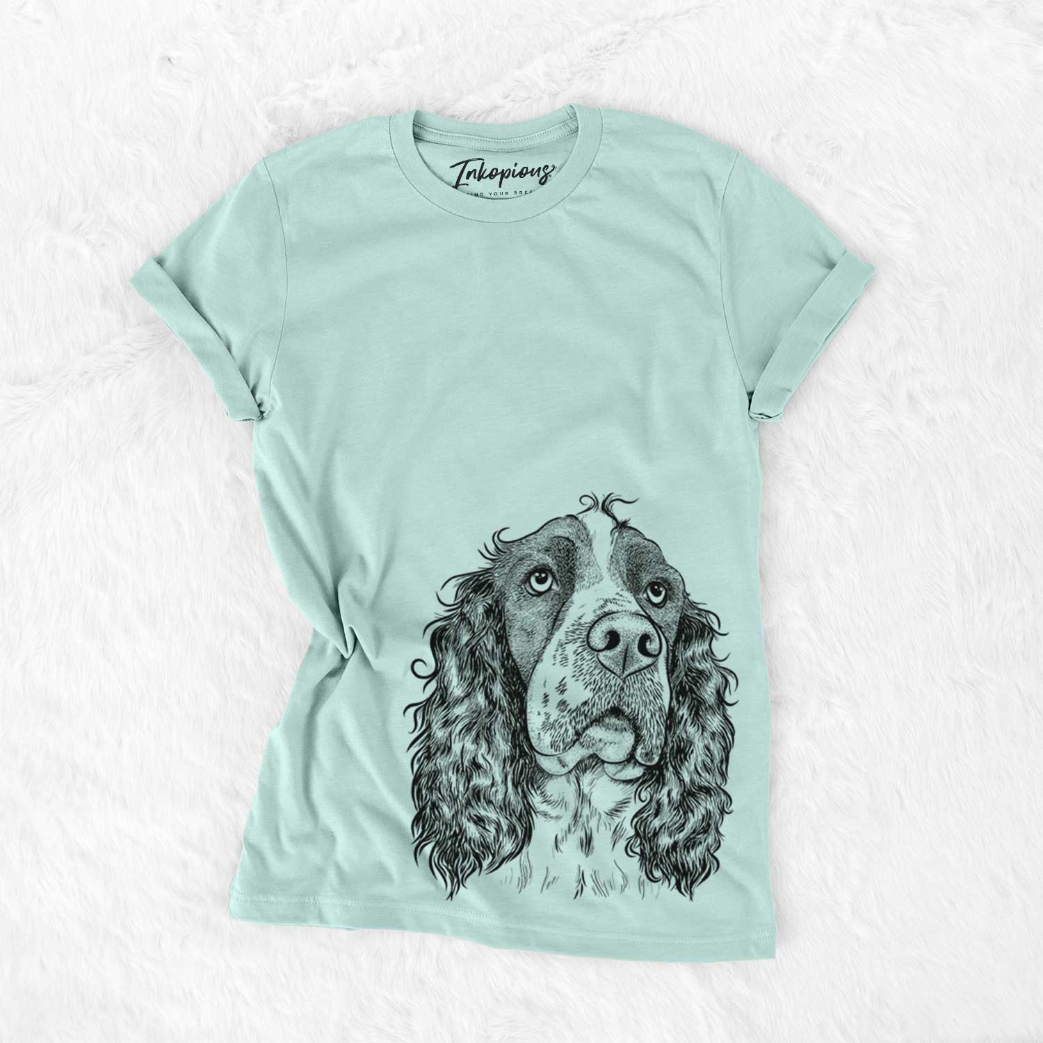 Bare Millie Mae the English Springer Spaniel - Unisex Crewneck