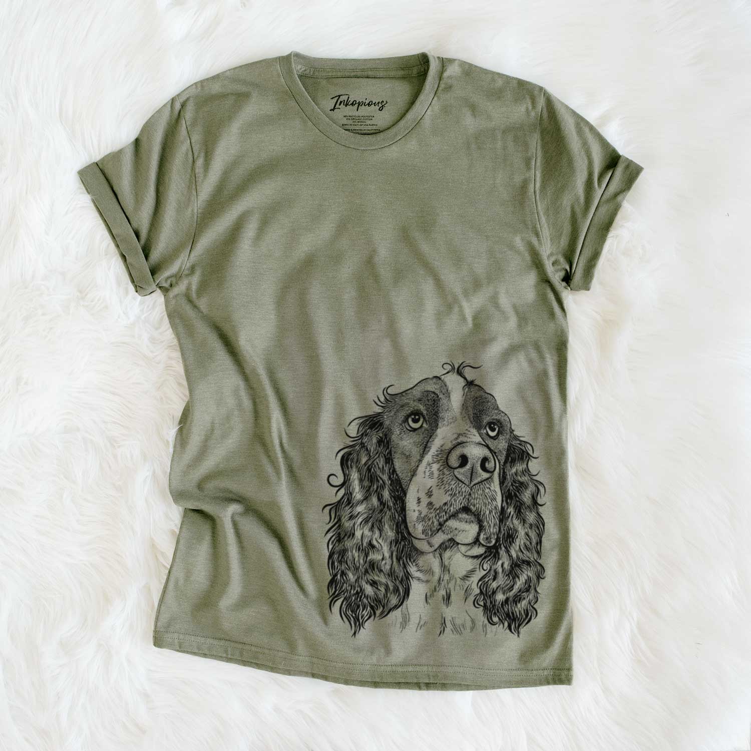 Bare Millie Mae the English Springer Spaniel - Unisex Crewneck