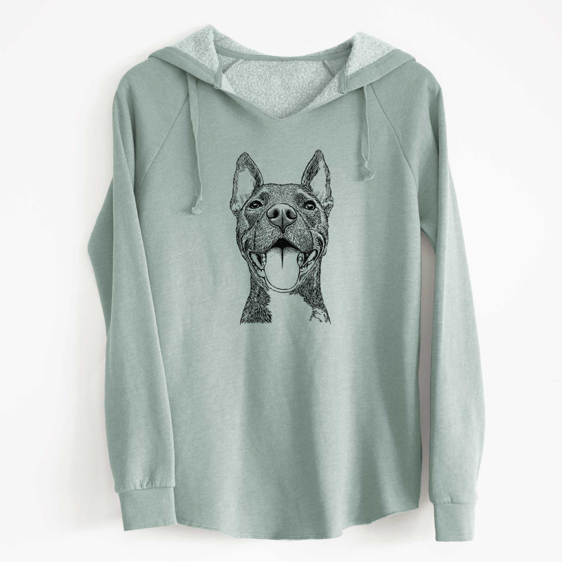 Bare Milo the Pitbull Mix - Cali Wave Hooded Sweatshirt