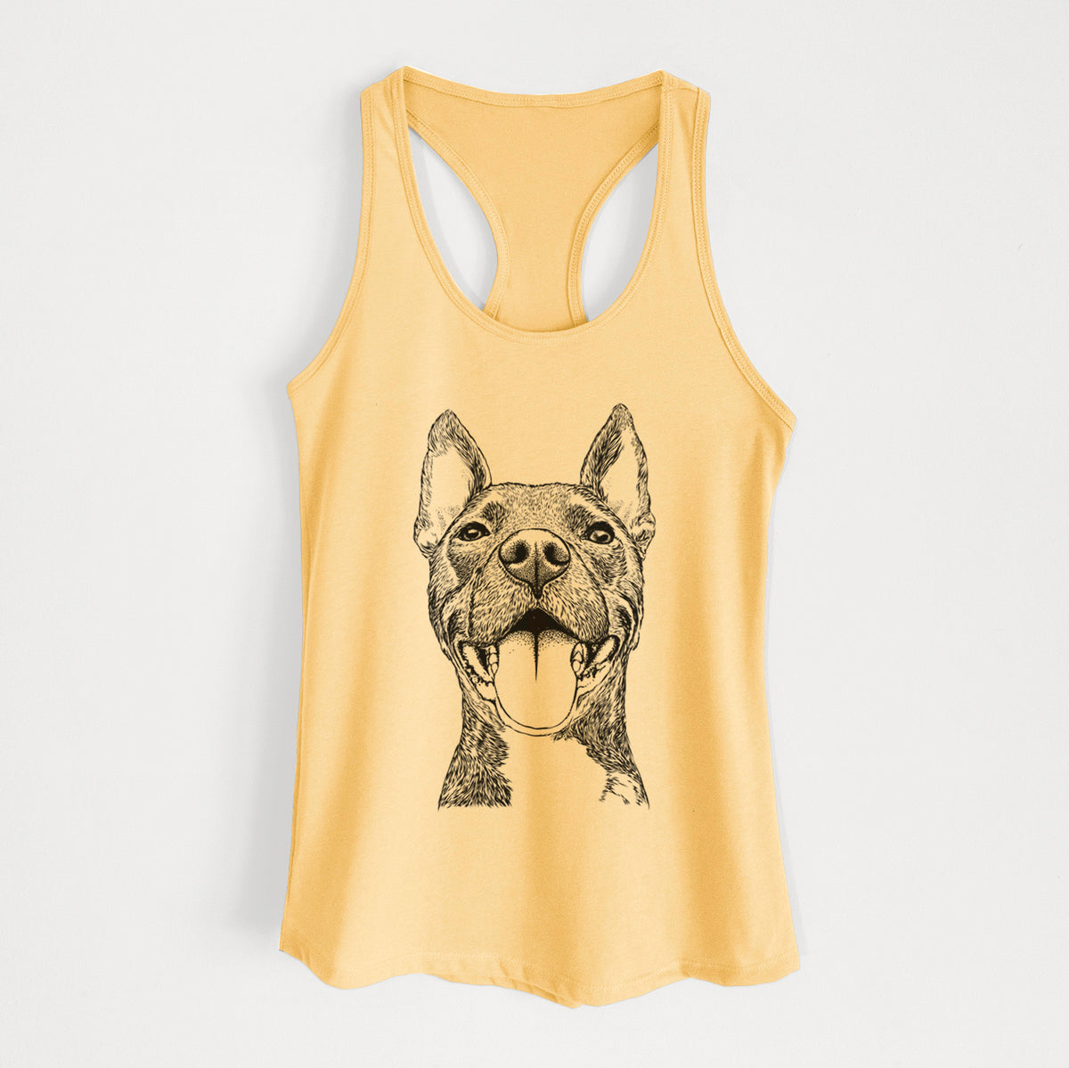 Milo the Pitbull Mix - Women's Racerback Tanktop