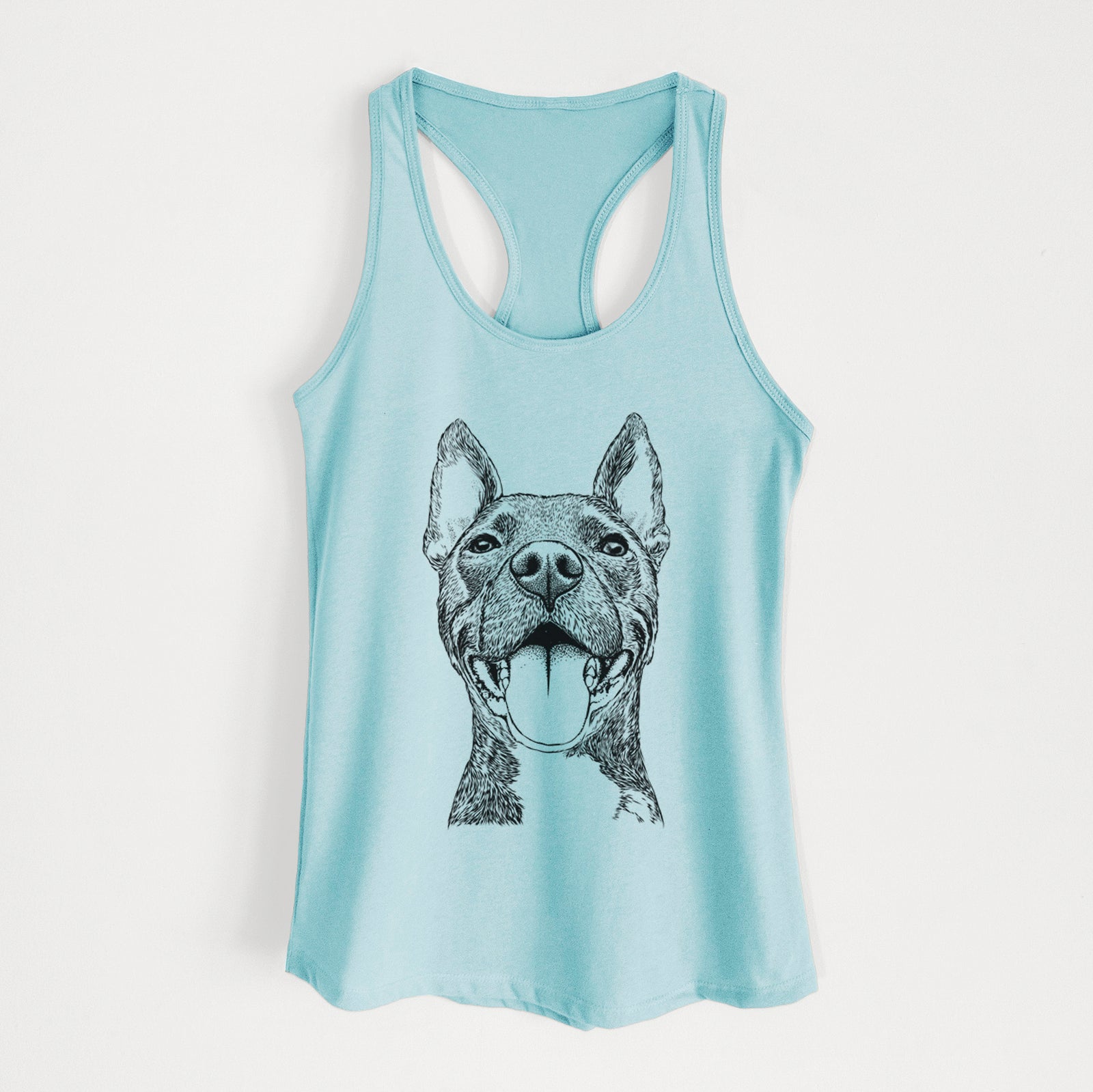 Milo the Pitbull Mix - Women's Racerback Tanktop