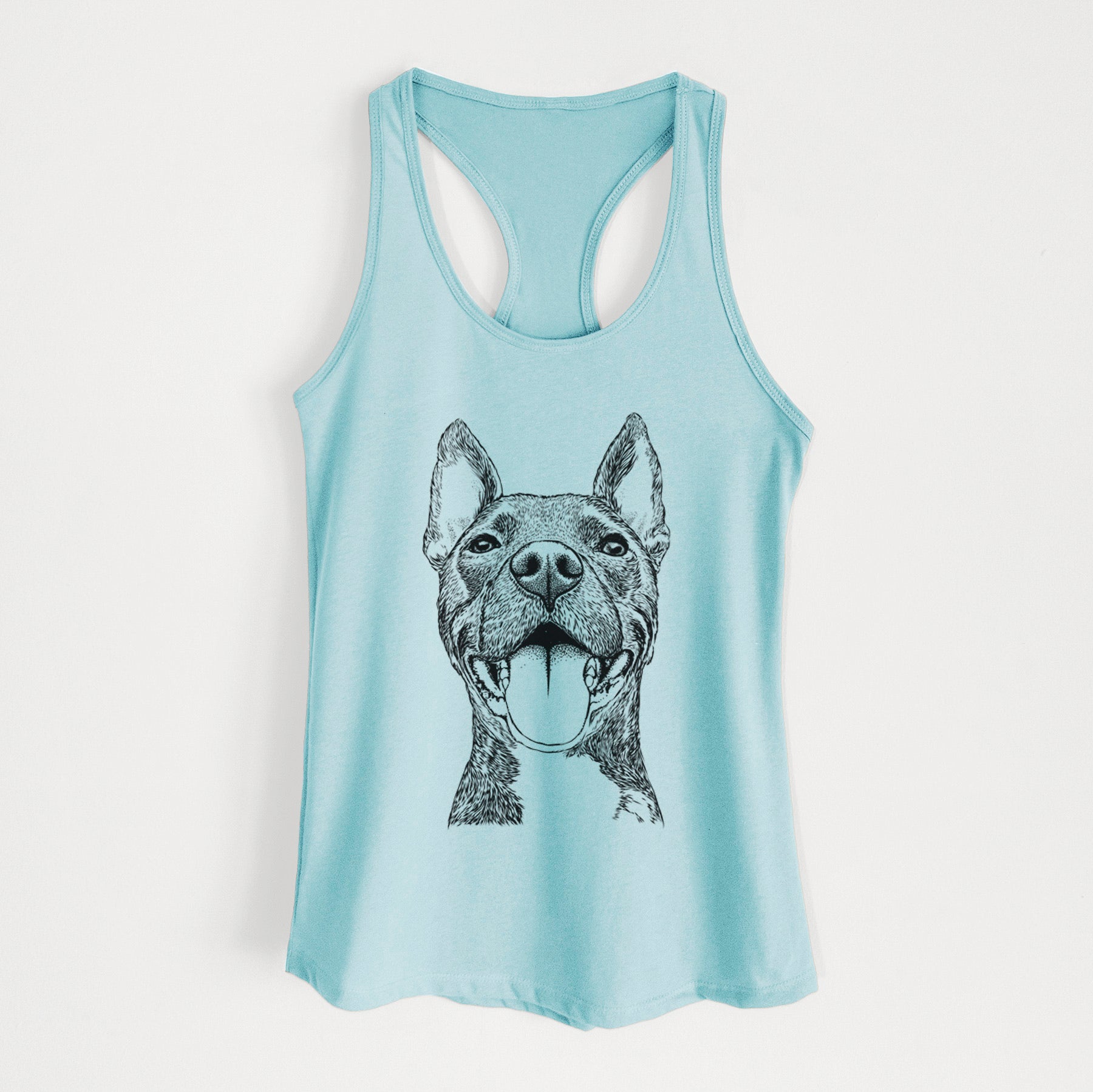 Milo the Pitbull Mix - Women's Racerback Tanktop