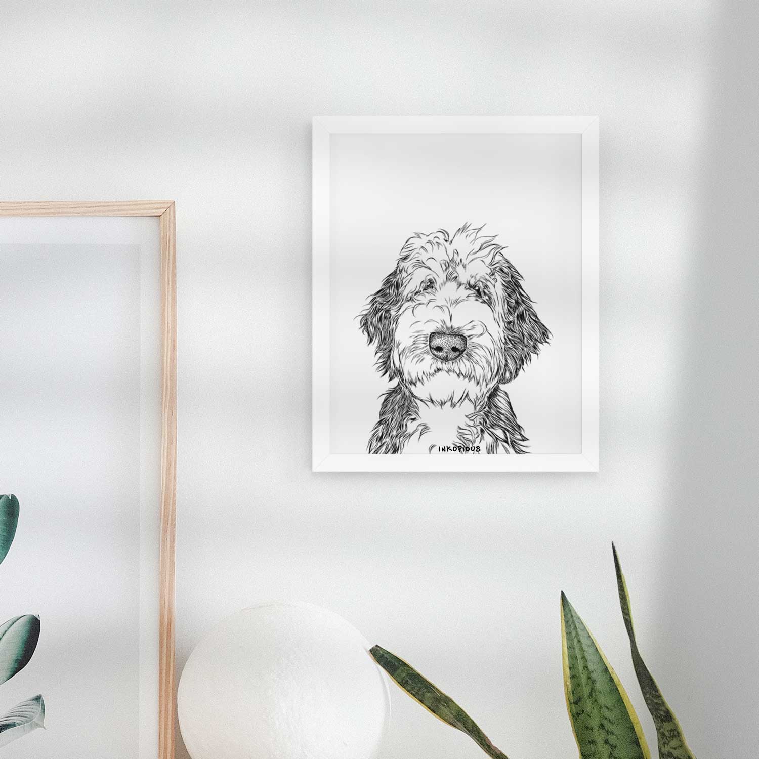 Milo Fluff the Sheepadoodle Art Print