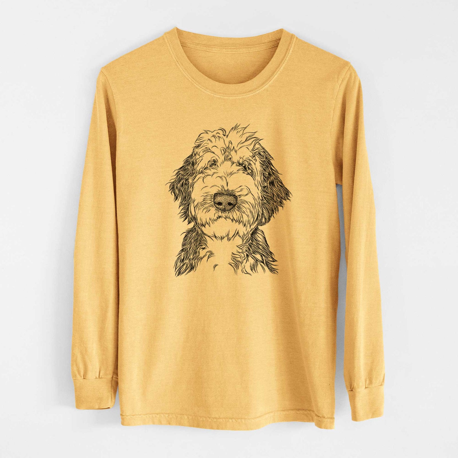 Bare Milo Fluff the Sheepadoodle - Heavyweight 100% Cotton Long Sleeve