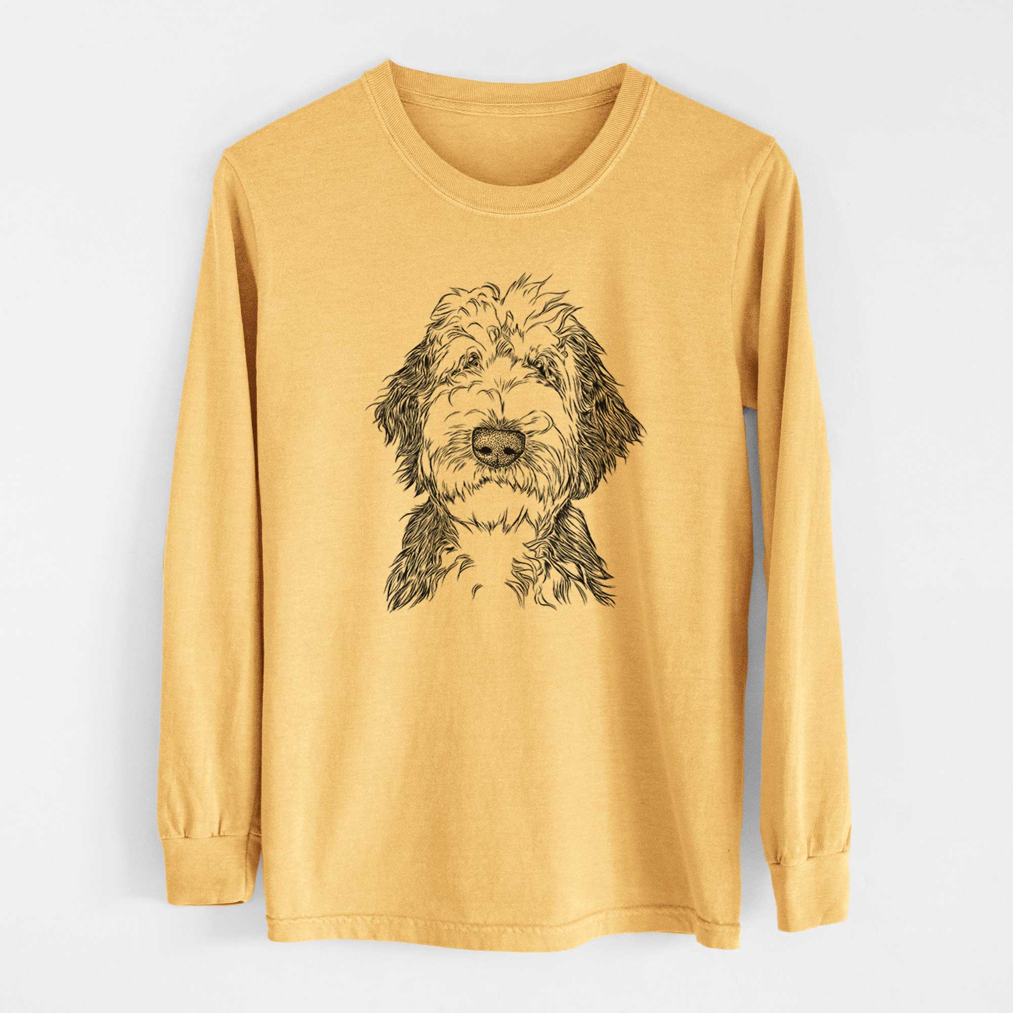 Bare Milo Fluff the Sheepadoodle - Heavyweight 100% Cotton Long Sleeve