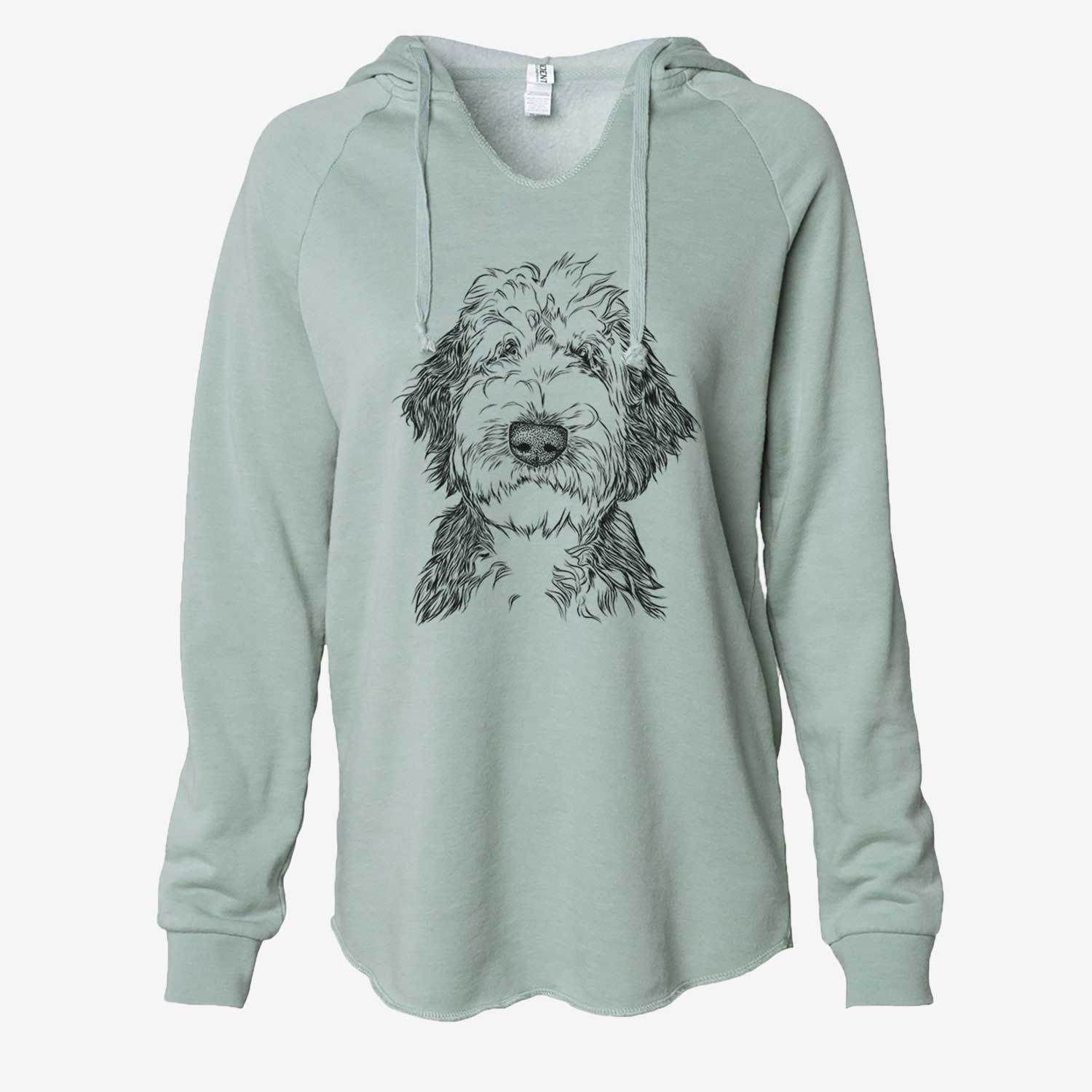 Milo Fluff the Sheepadoodle - Cali Wave Hooded Sweatshirt