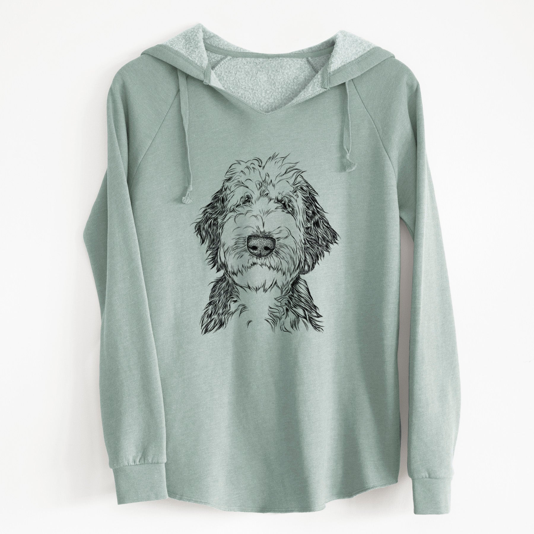 Bare Milo Fluff the Sheepadoodle - Cali Wave Hooded Sweatshirt