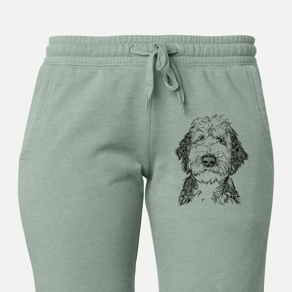 Milo Fluff the Sheepadoodle - Women&#39;s Cali Wave Joggers