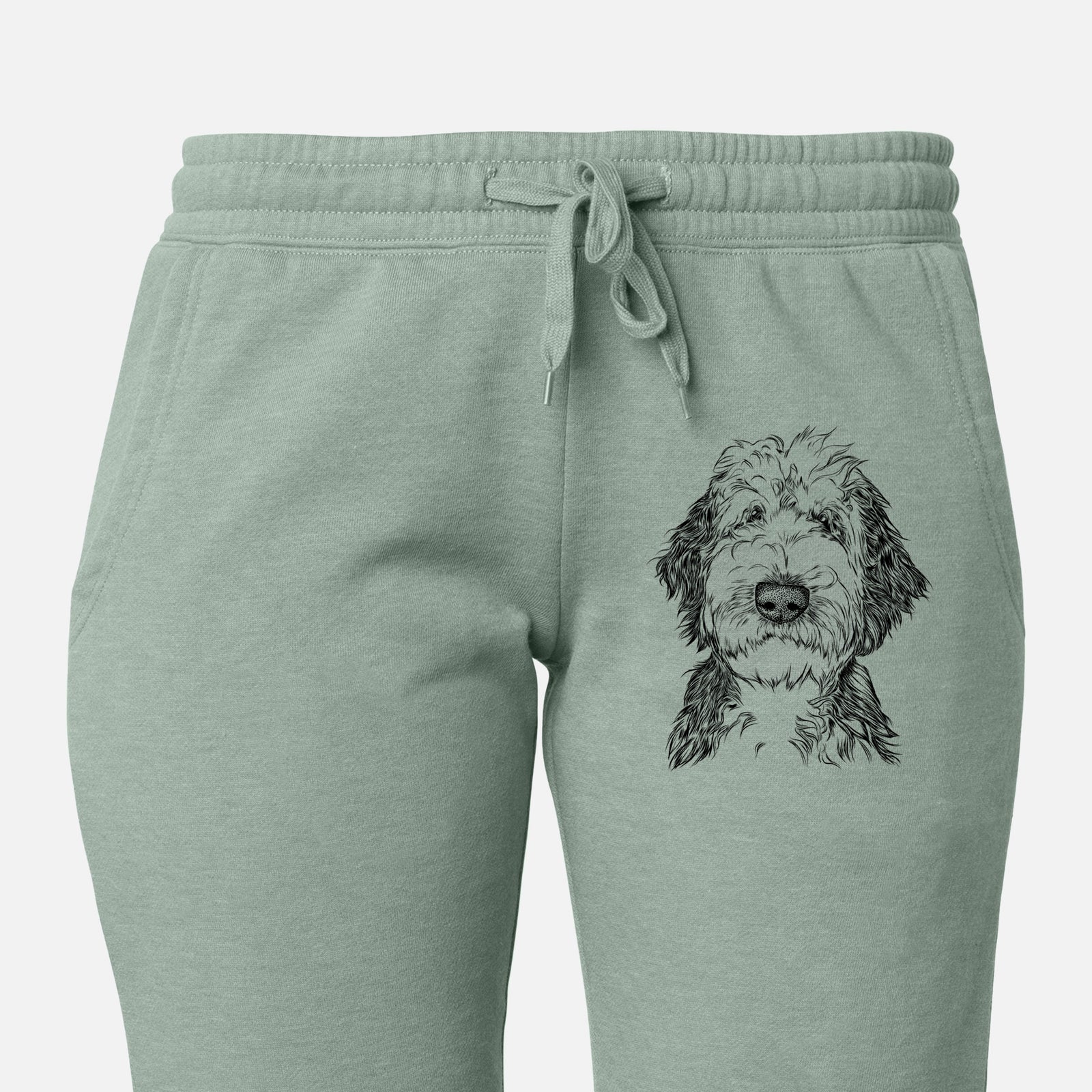 Milo Fluff the Sheepadoodle - Women's Cali Wave Joggers