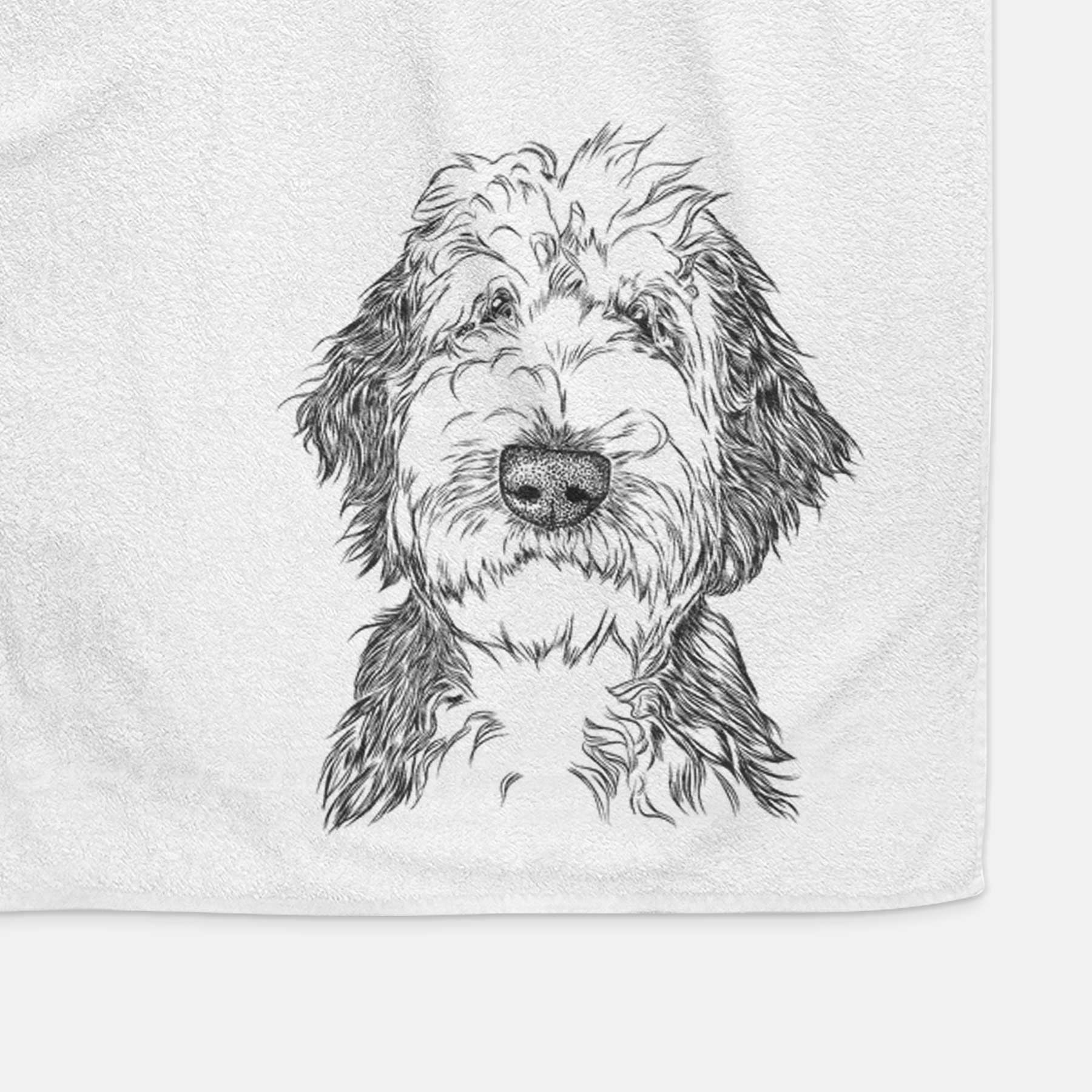 Milo Fluff the Sheepadoodle Decorative Hand Towel