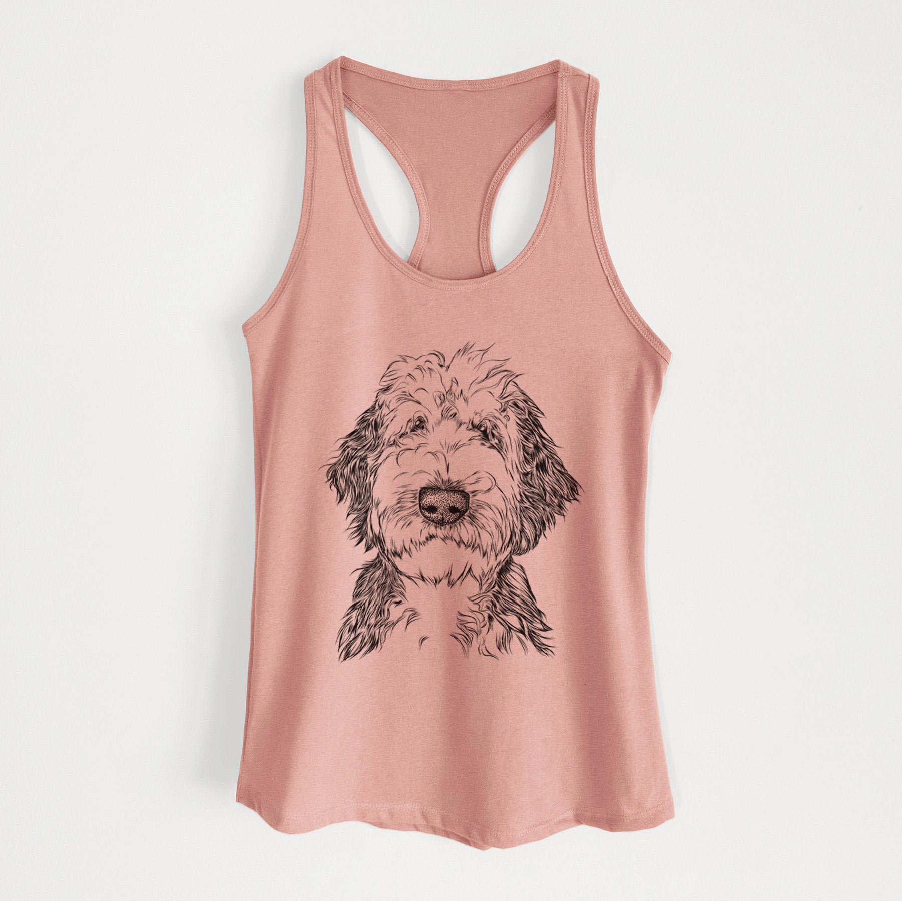 Milo Fluff the Sheepadoodle - Women's Racerback Tanktop