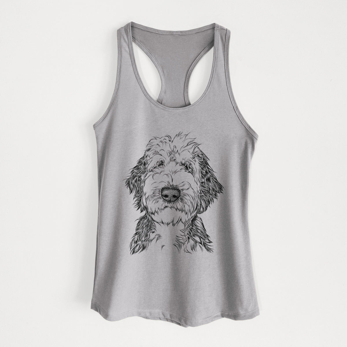 Milo Fluff the Sheepadoodle - Women&#39;s Racerback Tanktop