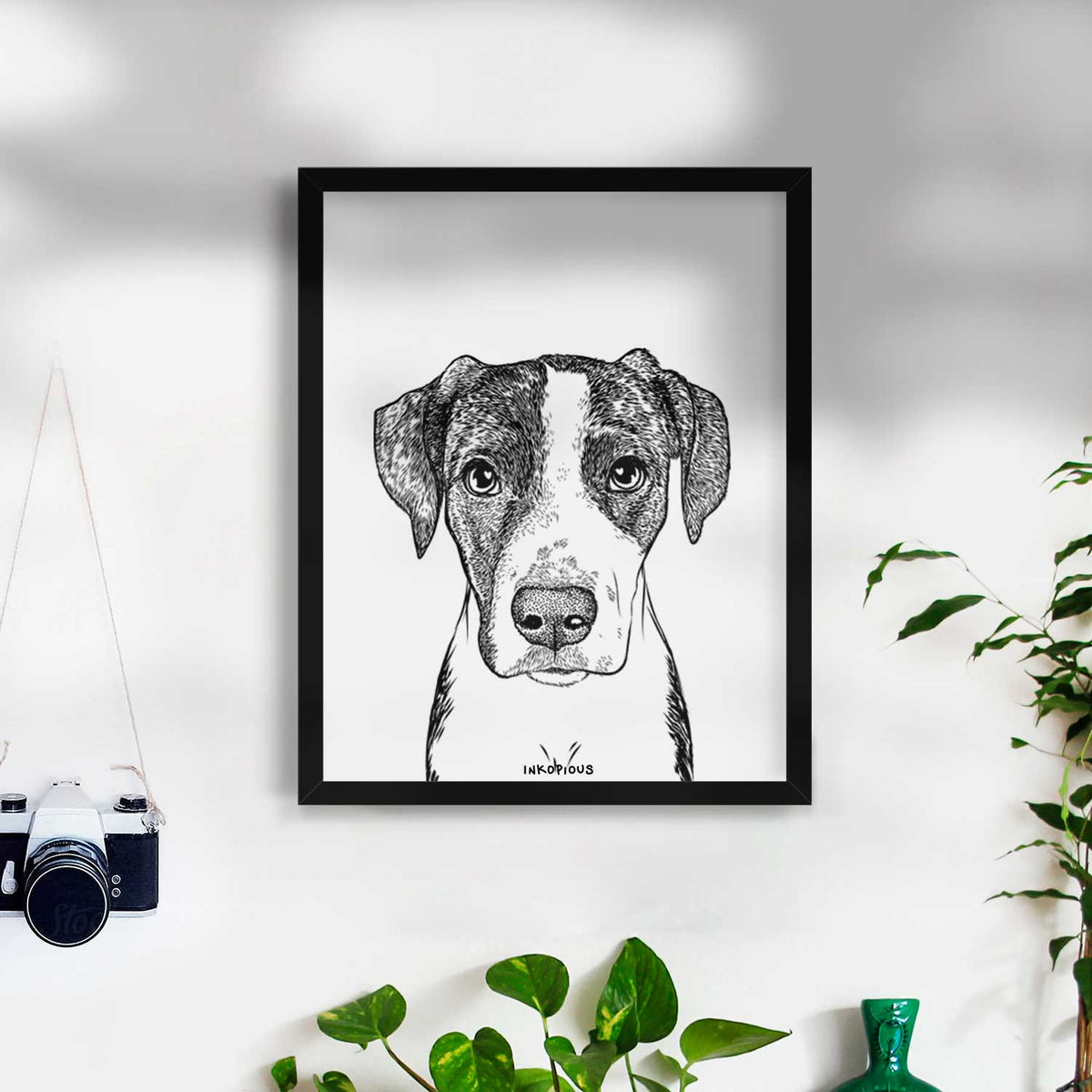 Milo the Mixed Breed Art Print