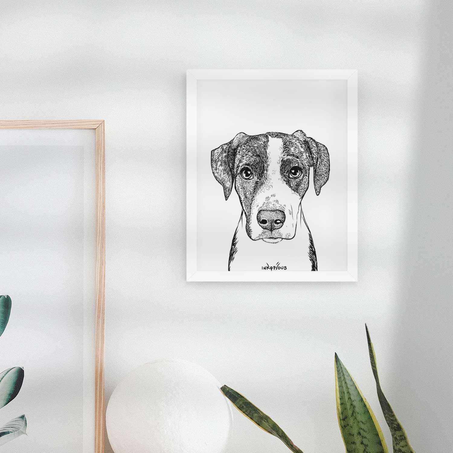 Milo the Mixed Breed Art Print