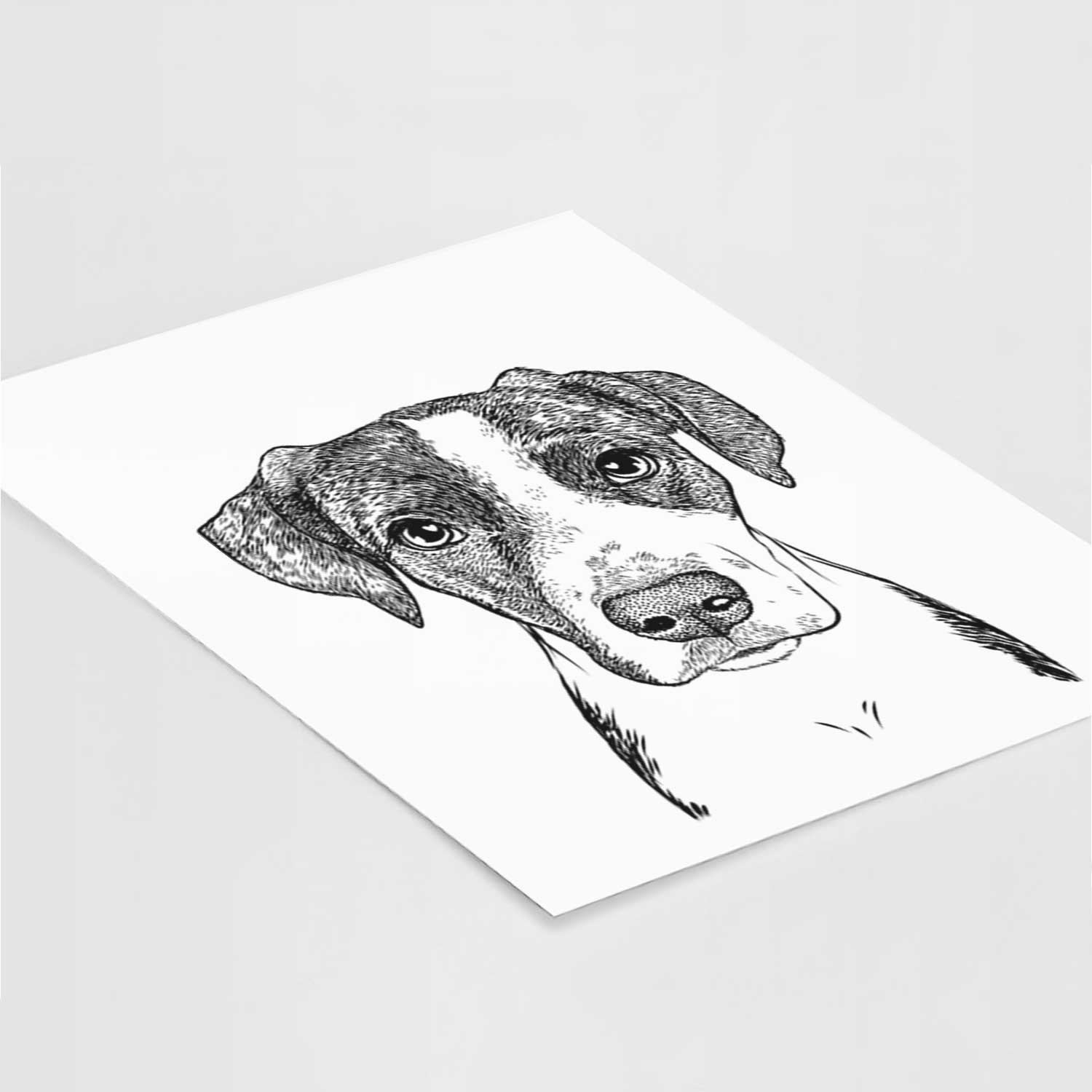 Milo the Mixed Breed Art Print