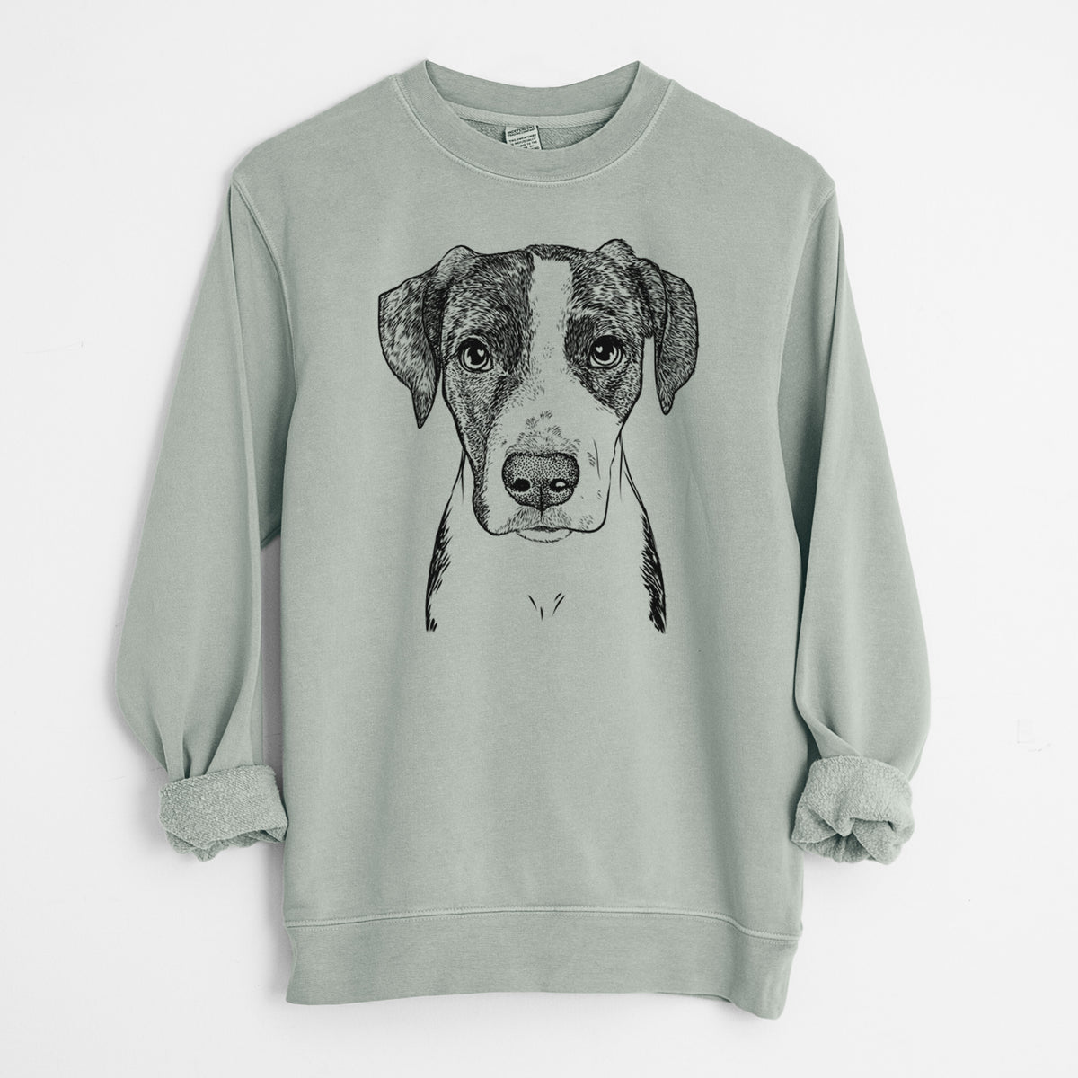 Bare Milo the Mixed Breed - Unisex Pigment Dyed Crew Sweatshirt