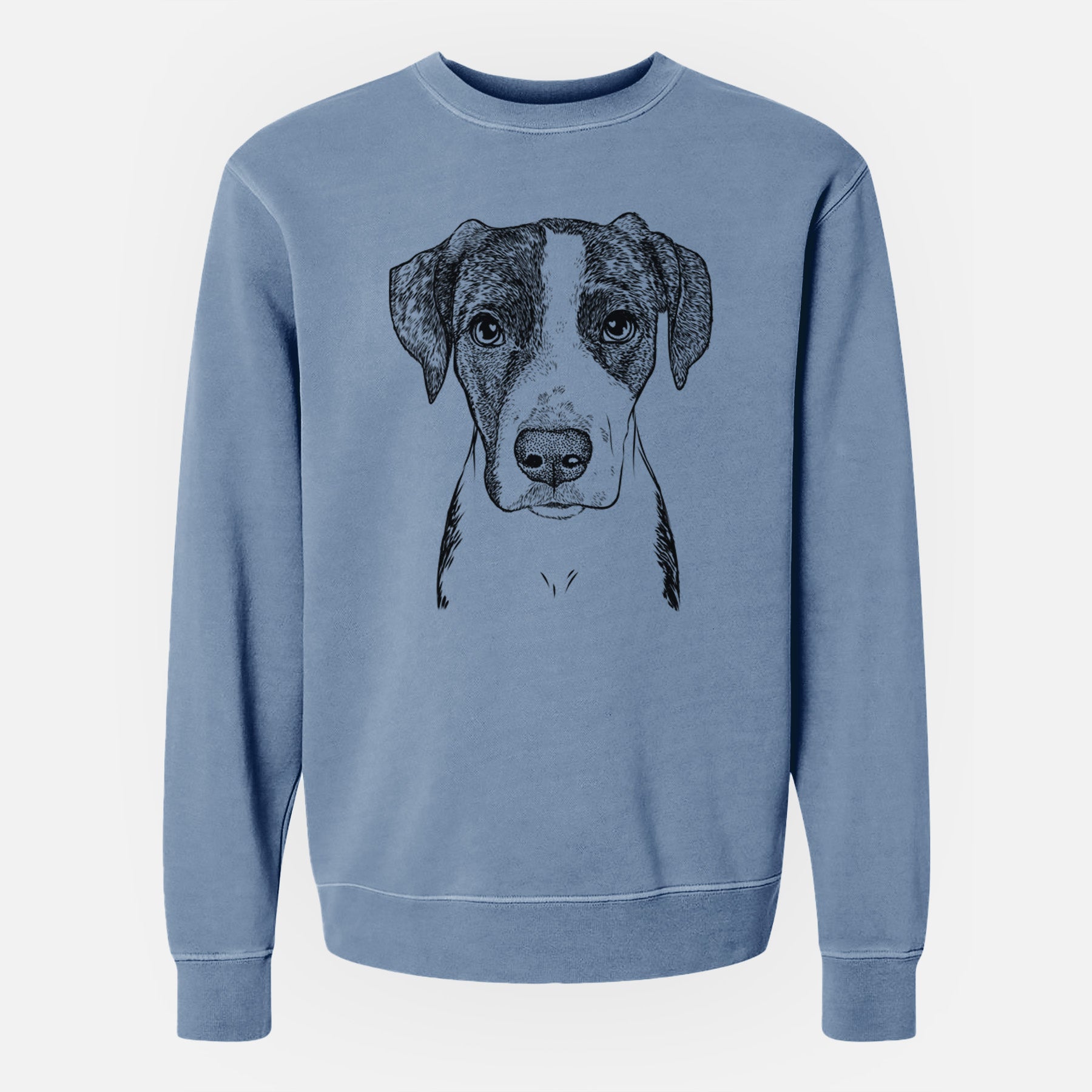 Bare Milo the Mixed Breed - Unisex Pigment Dyed Crew Sweatshirt