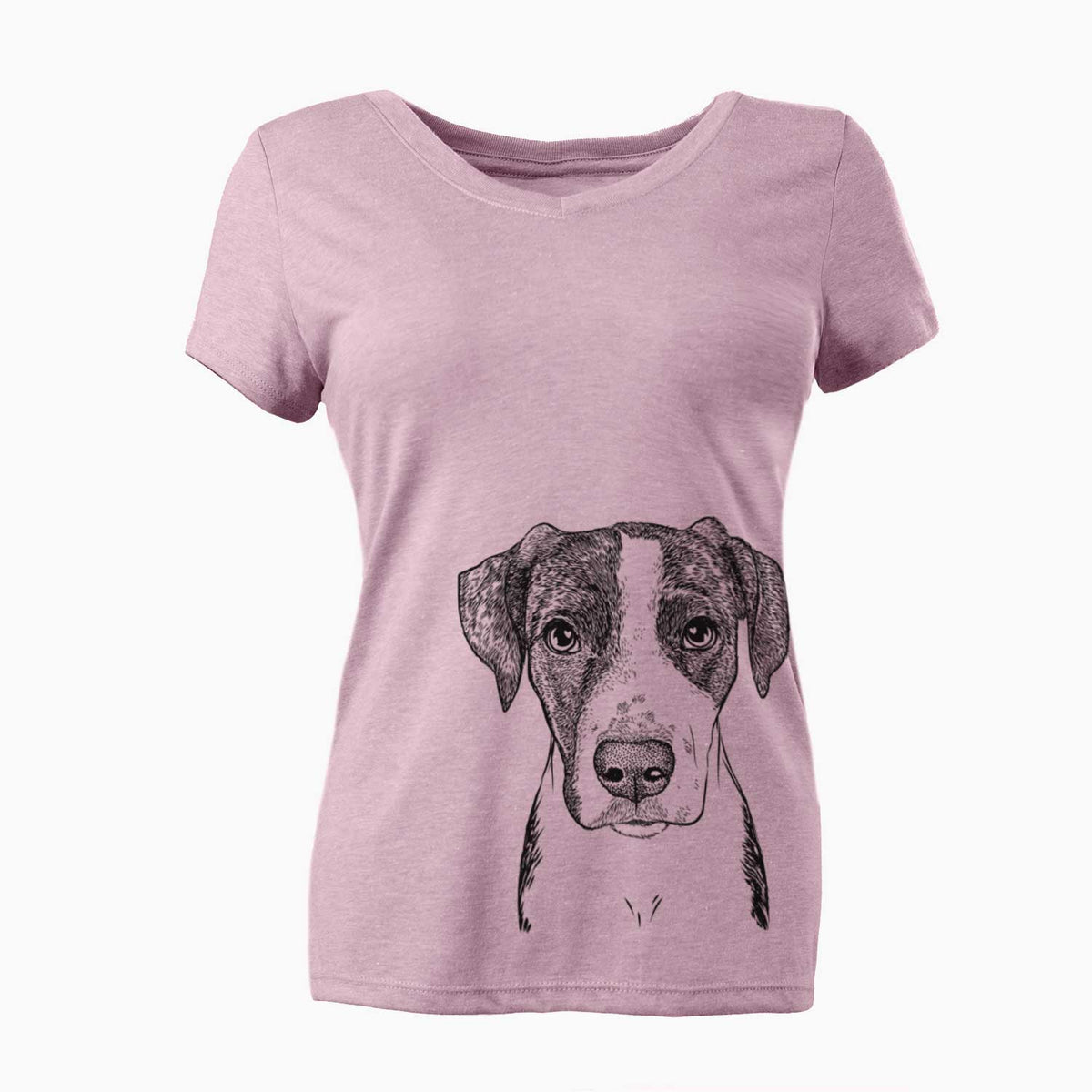 Bare Milo the Mixed Breed - Women's V-neck Shirt
