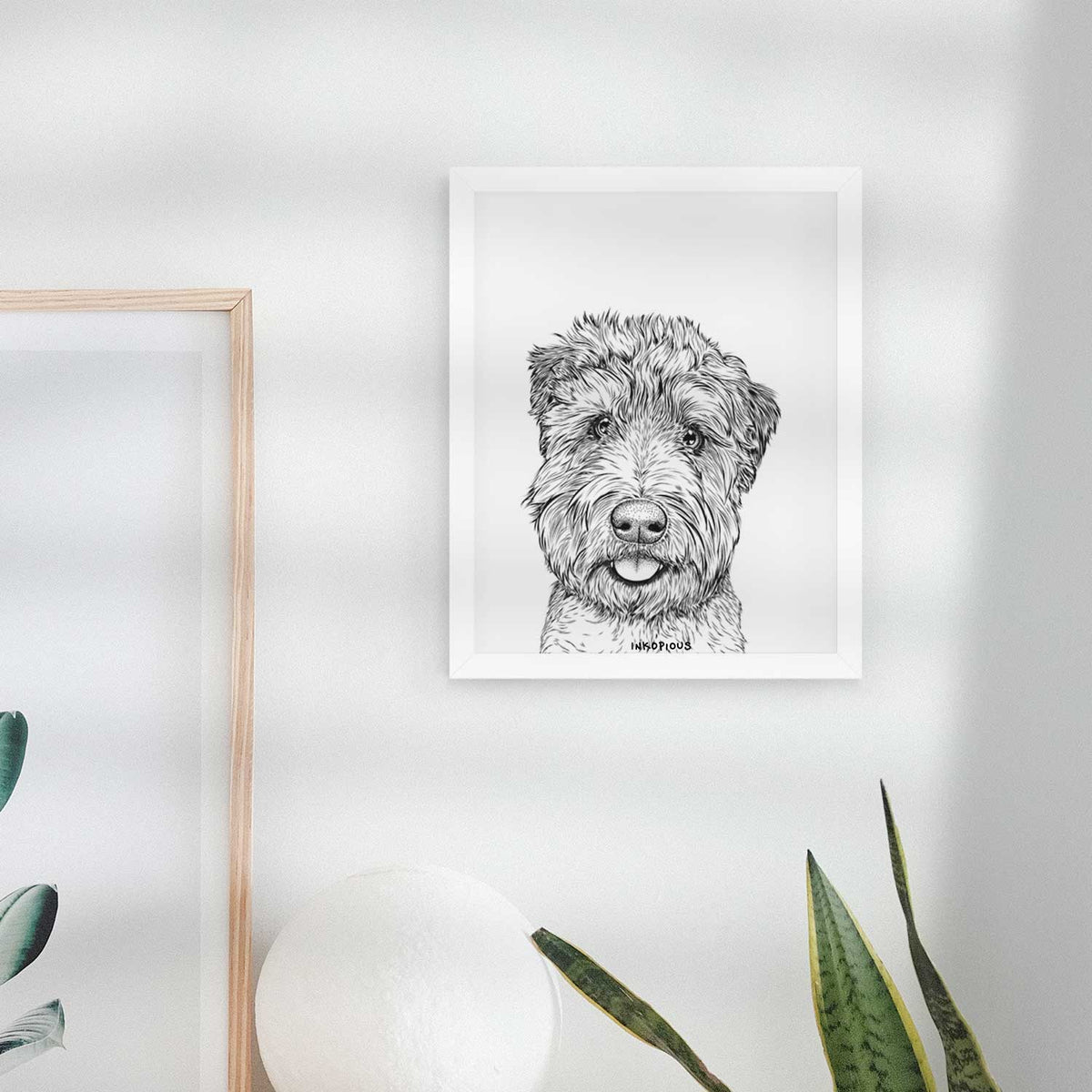 Milton the Soft Coated Wheaten Terrier Art Print