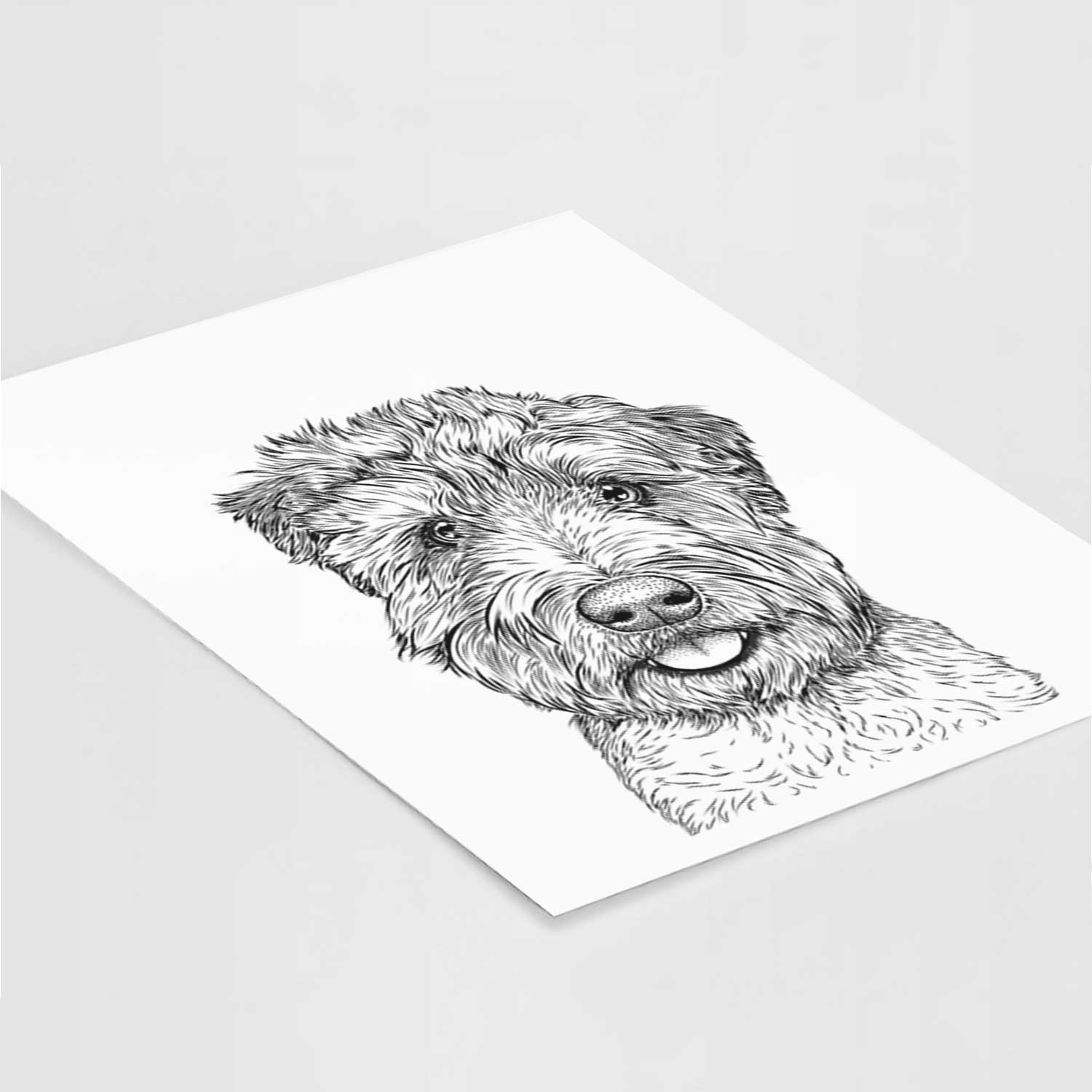 Milton the Soft Coated Wheaten Terrier Art Print