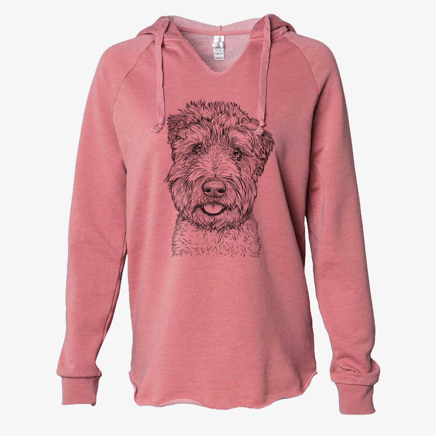 Milton the Soft Coated Wheaten Terrier - Cali Wave Hooded Sweatshirt