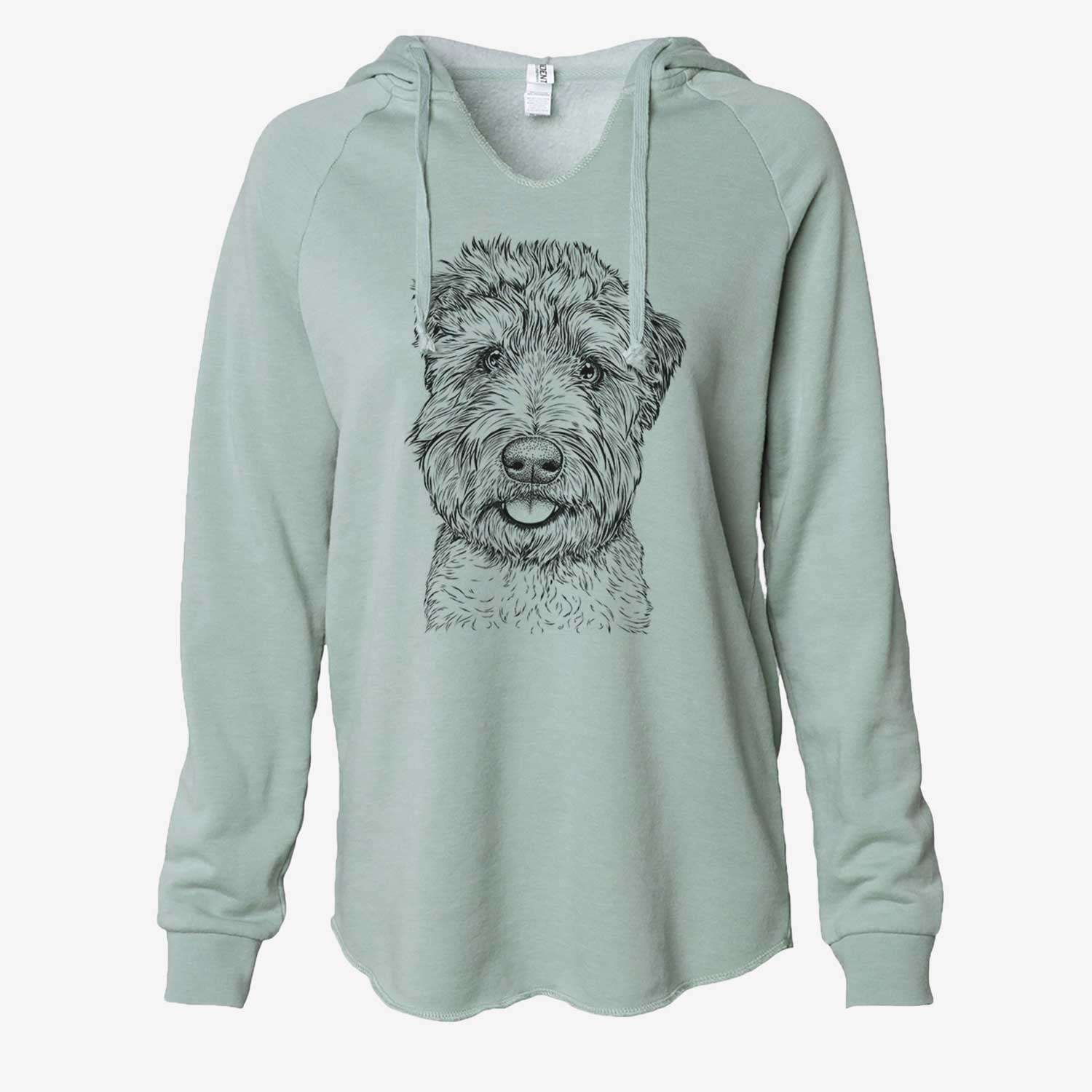 Milton the Soft Coated Wheaten Terrier - Cali Wave Hooded Sweatshirt