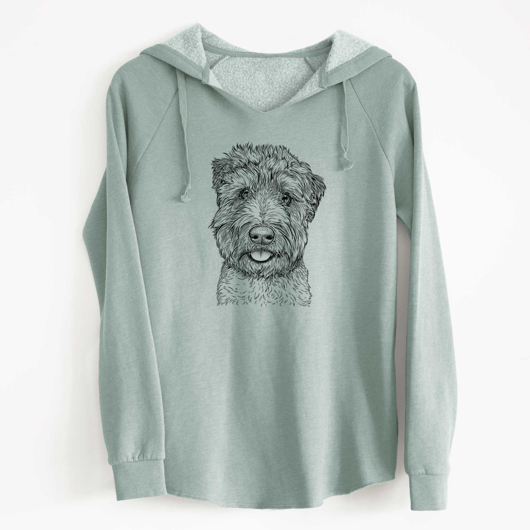 Bare Milton the Soft Coated Wheaten Terrier - Cali Wave Hooded Sweatshirt