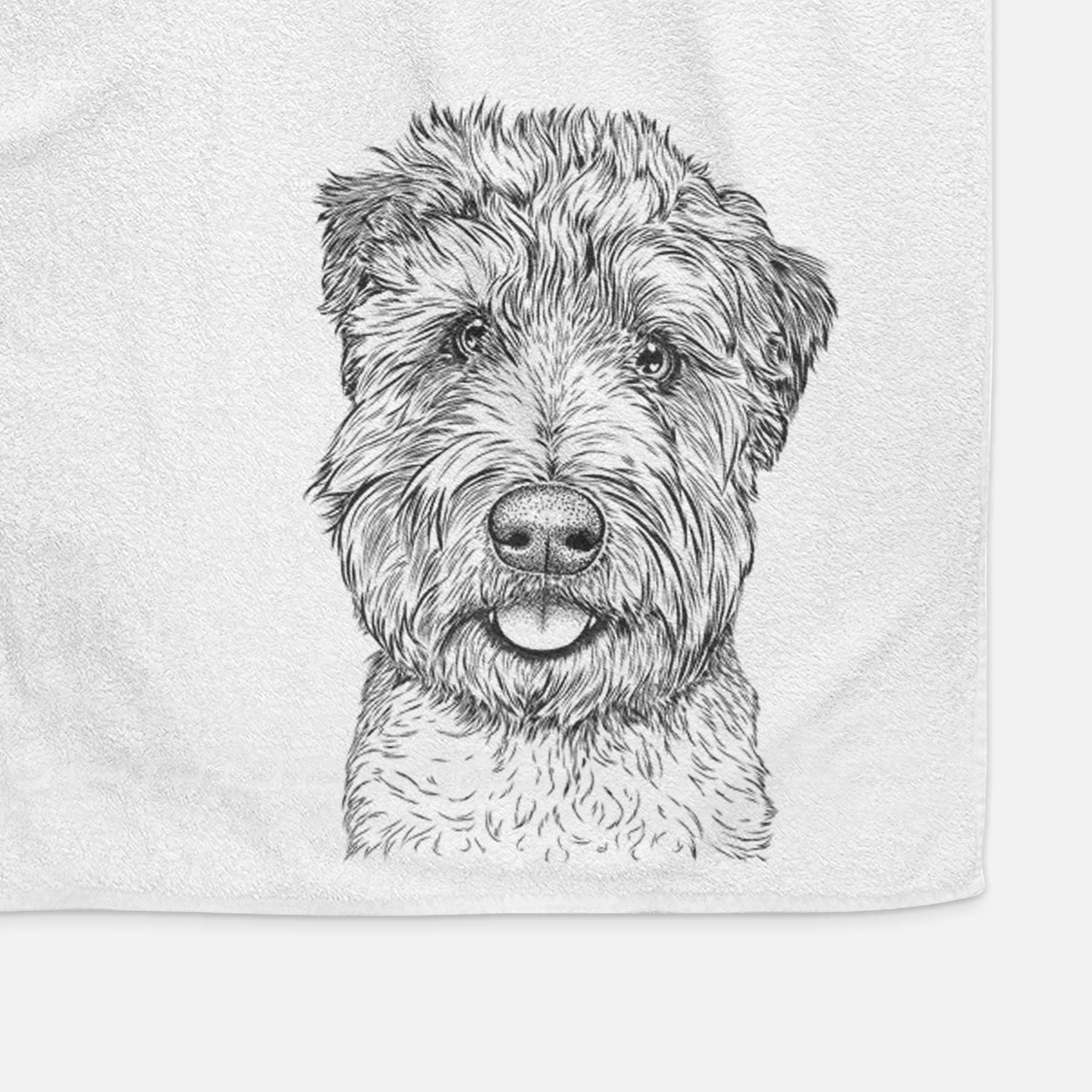 Milton the Soft Coated Wheaten Terrier Decorative Hand Towel