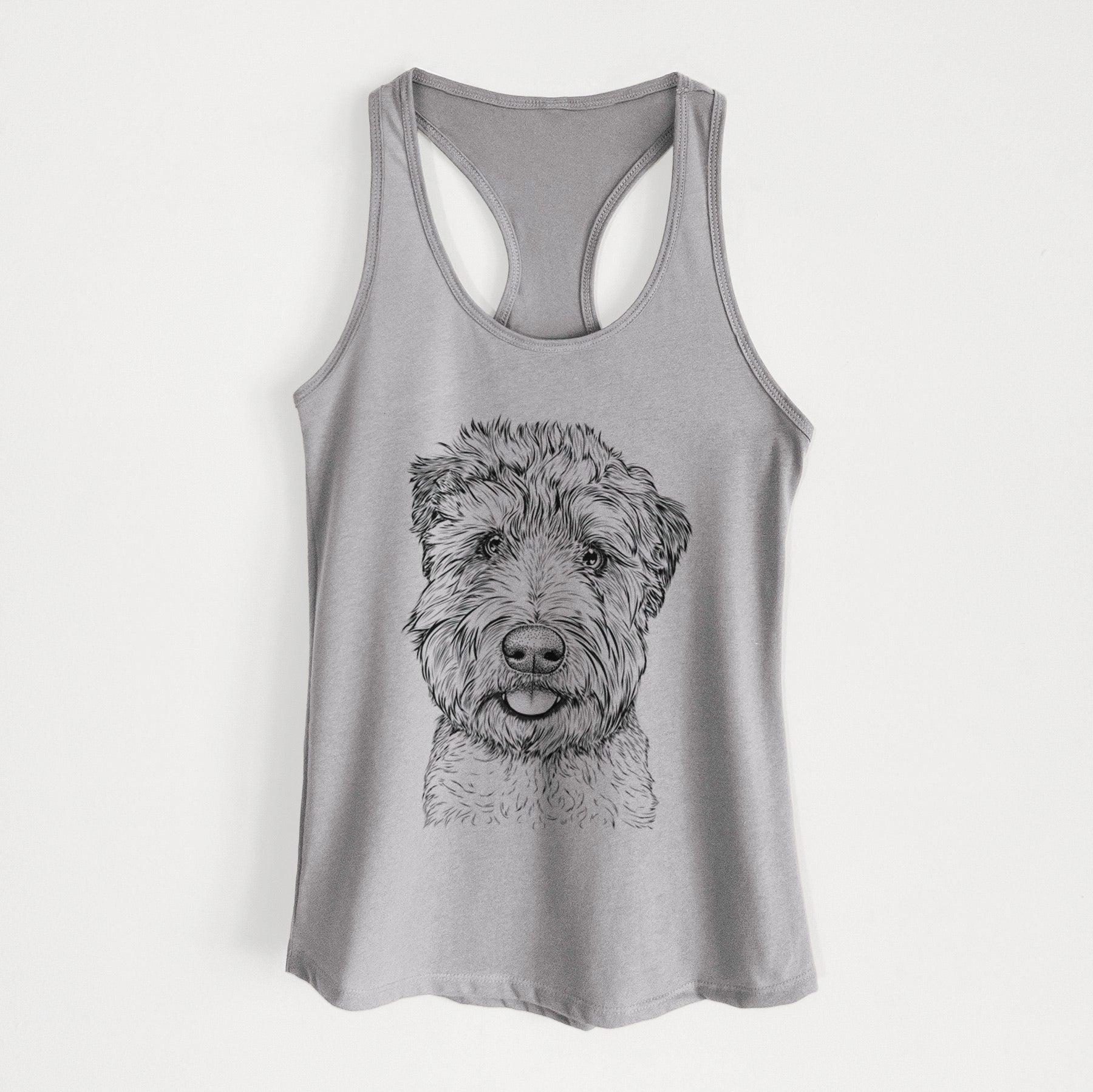 Milton the Soft Coated Wheaten Terrier - Women's Racerback Tanktop