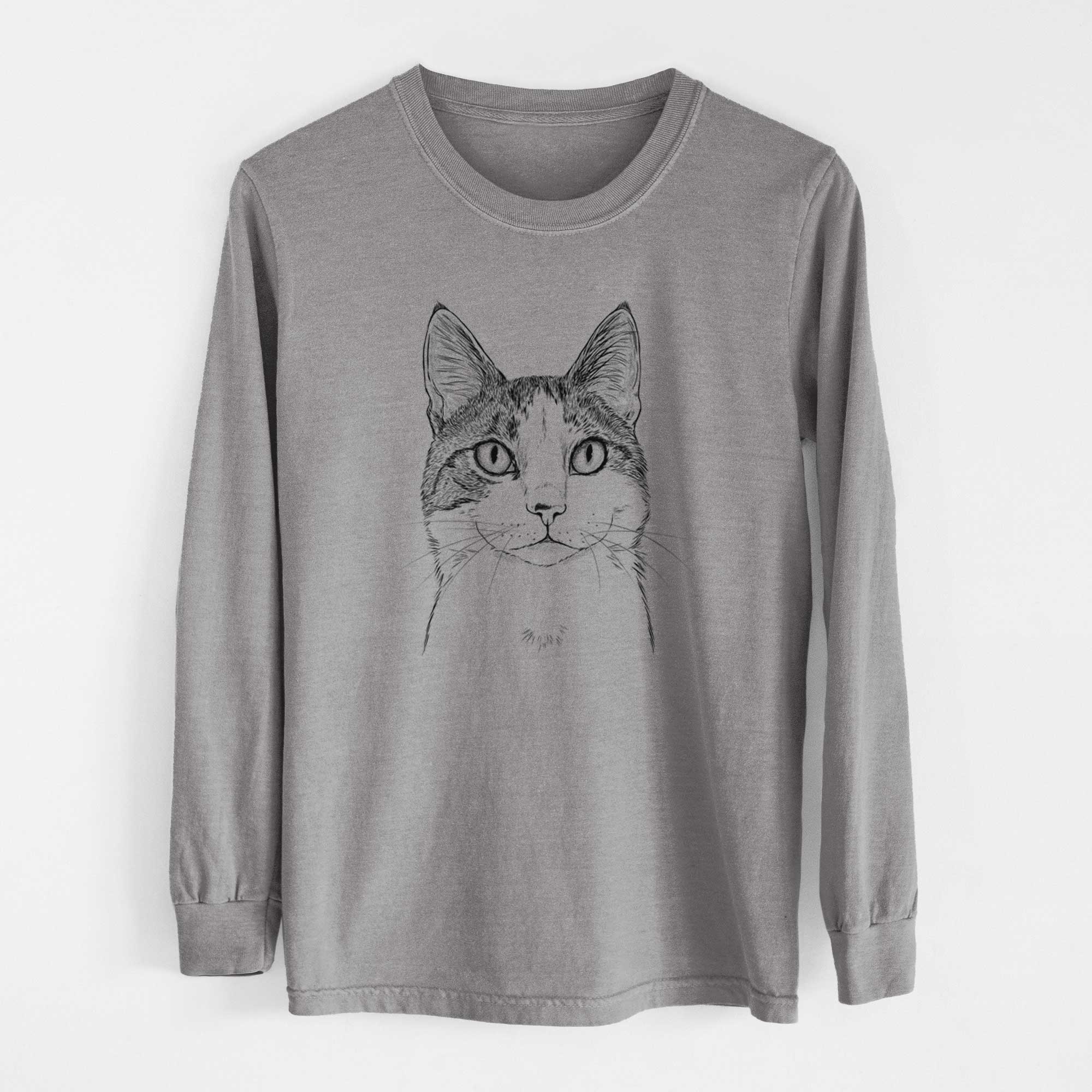 Bare Mini Griffin the Domestic Shorthair Cat - Heavyweight 100% Cotton Long Sleeve