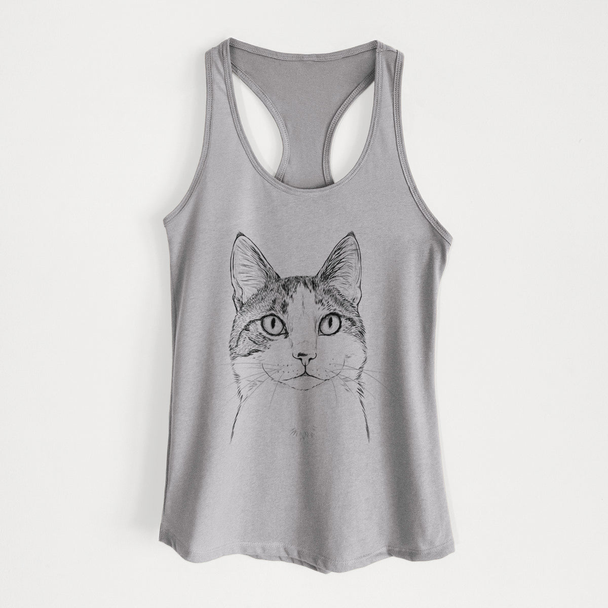 Mini Griffin the Domestic Shorthair Cat - Women&#39;s Racerback Tanktop