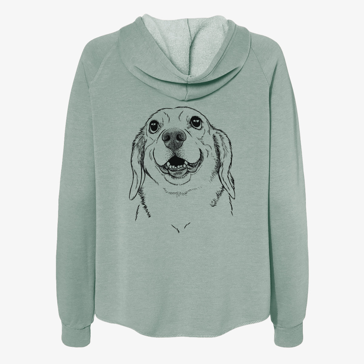 Minnie the Corgle - Women's Cali Wave Zip-Up Sweatshirt