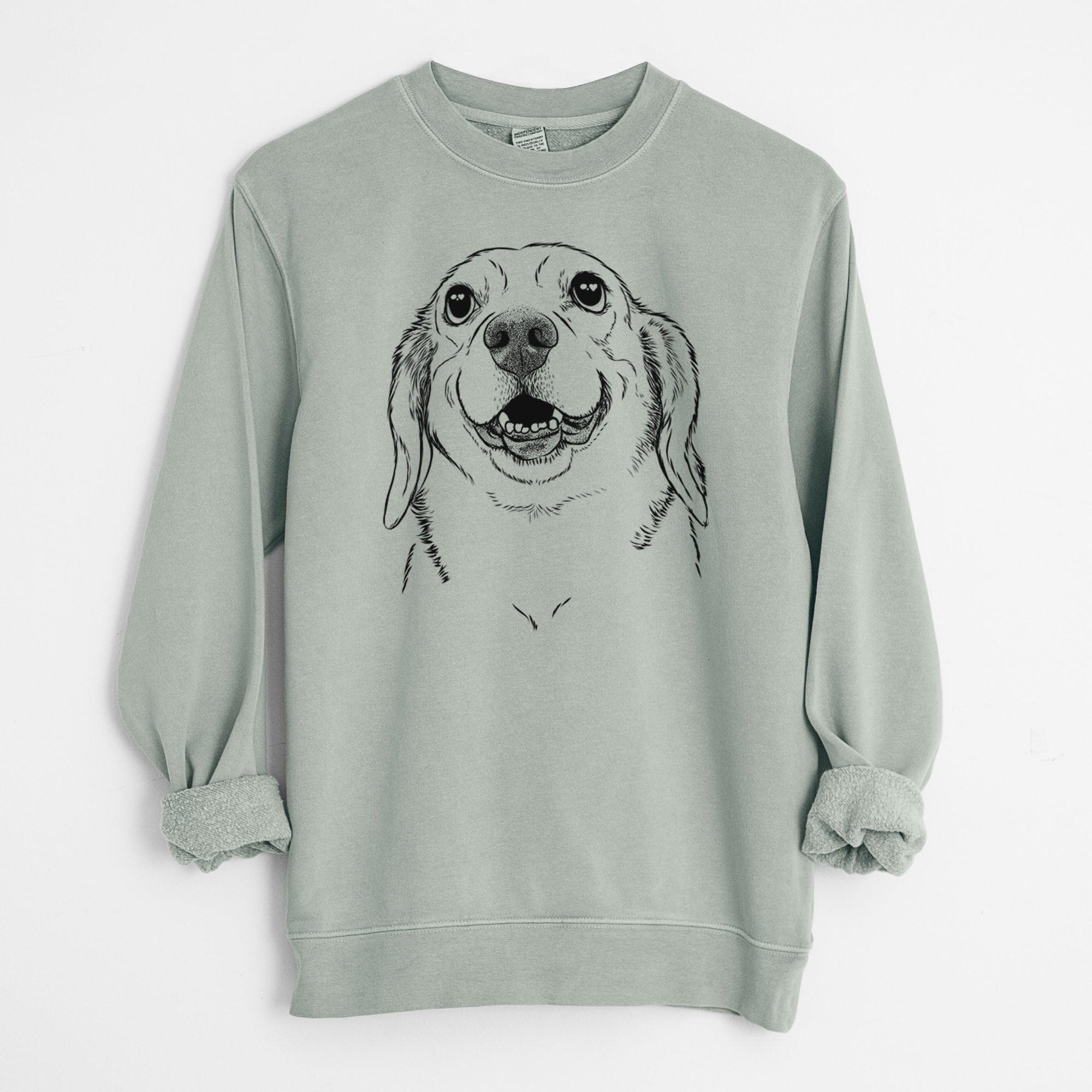 Bare Minnie the Corgle - Unisex Pigment Dyed Crew Sweatshirt