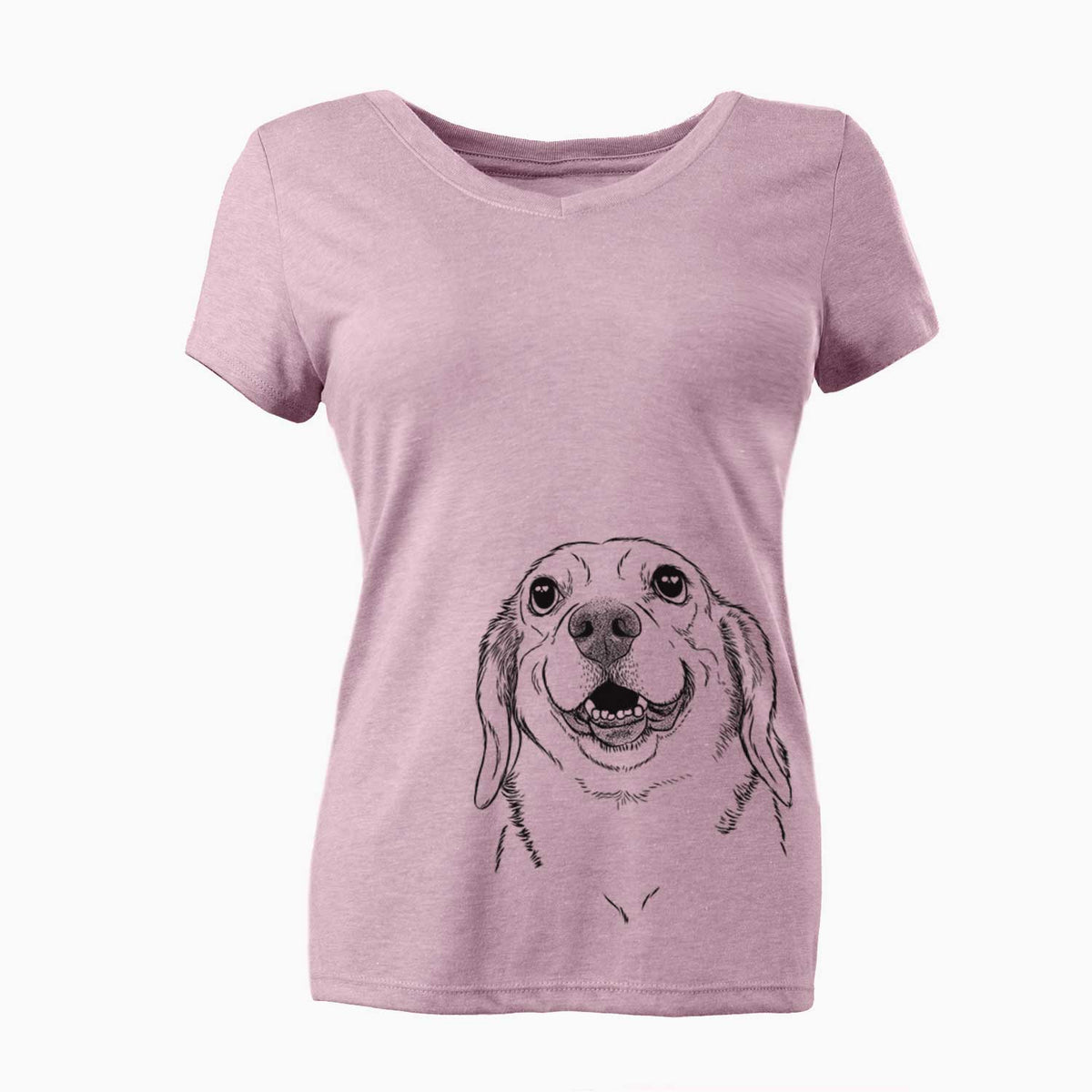 Bare Minnie the Corgle - Women's V-neck Shirt