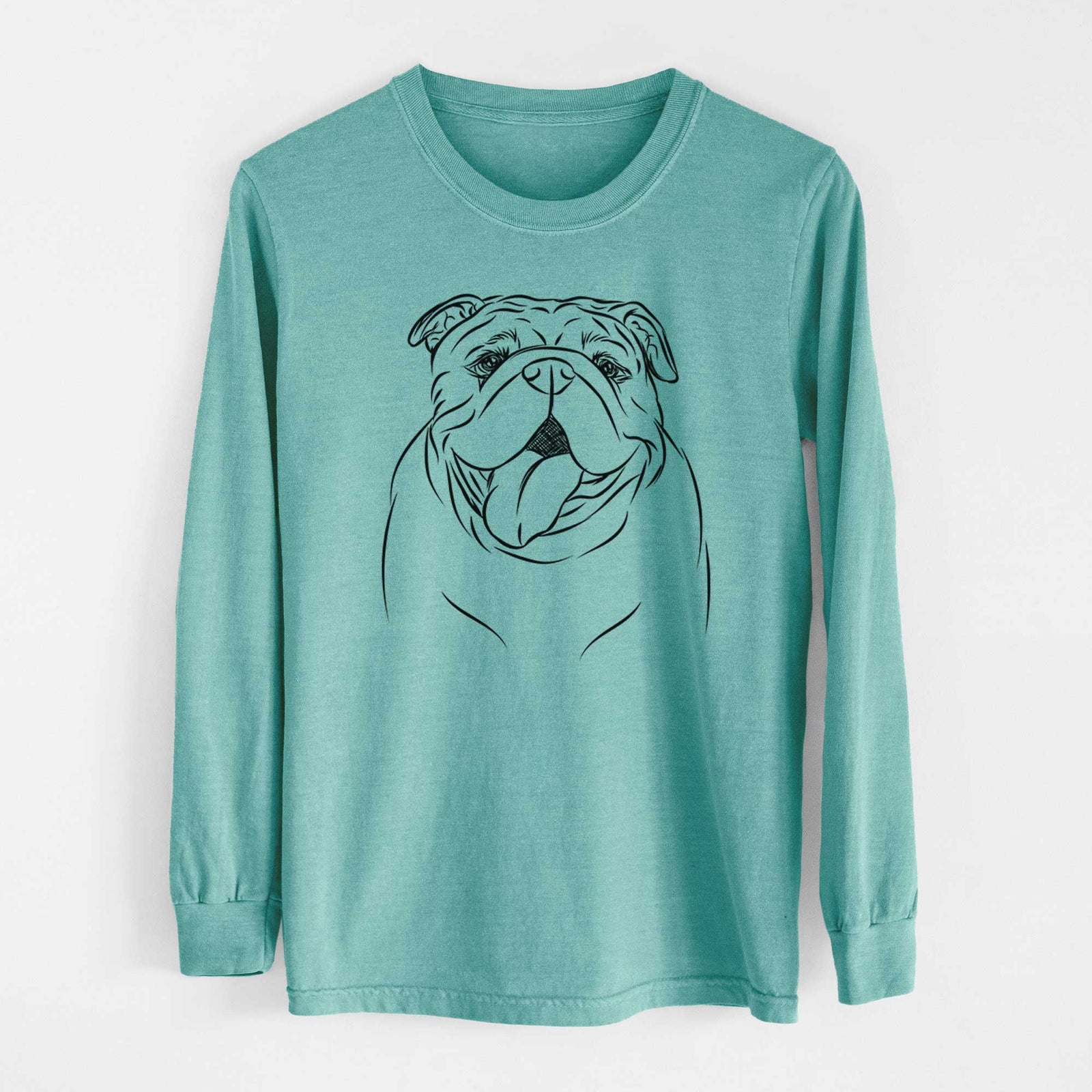 Bare Missy Moo the English Bulldog - Heavyweight 100% Cotton Long Sleeve