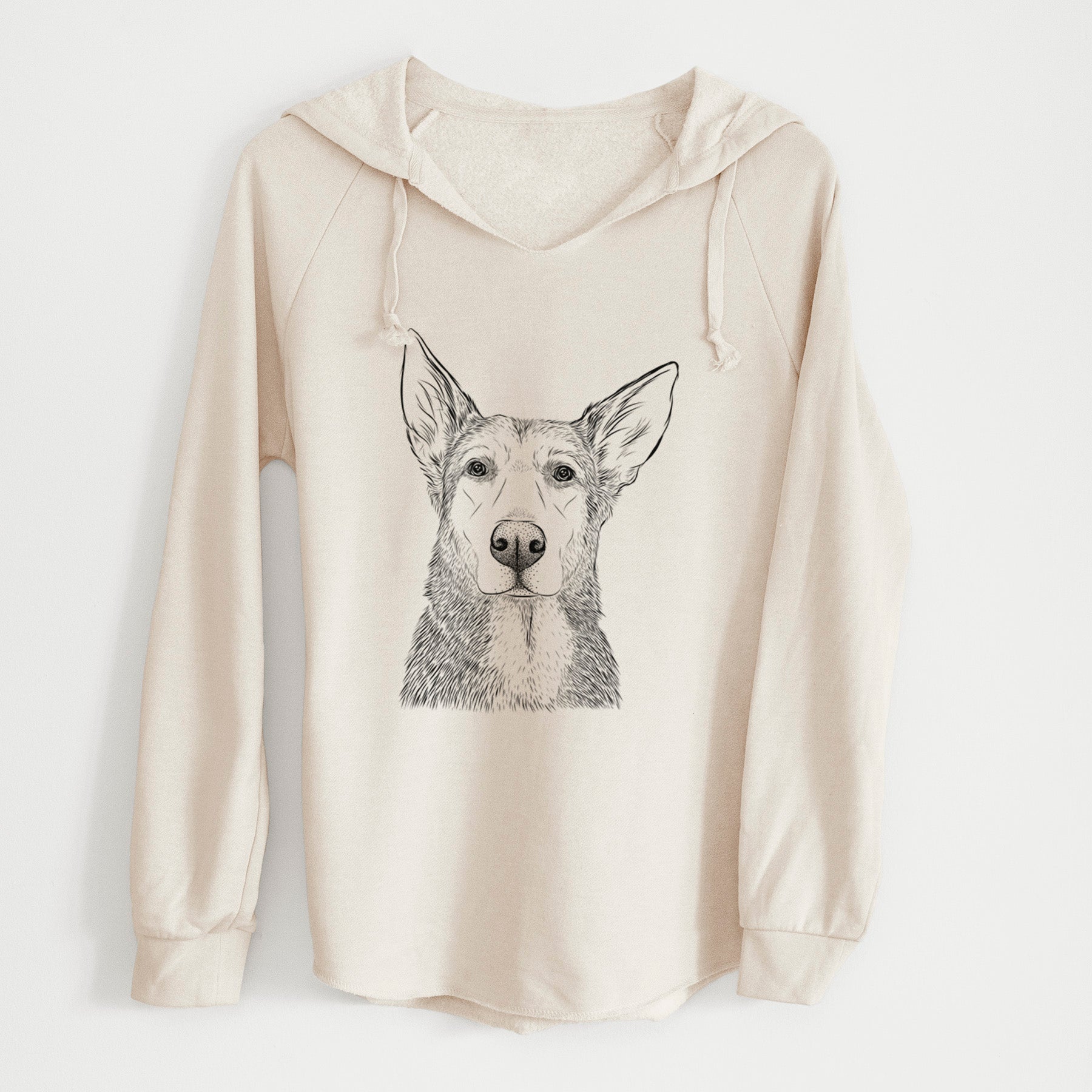 Bare Misty the German Shepherd Mix - Cali Wave Hooded Sweatshirt