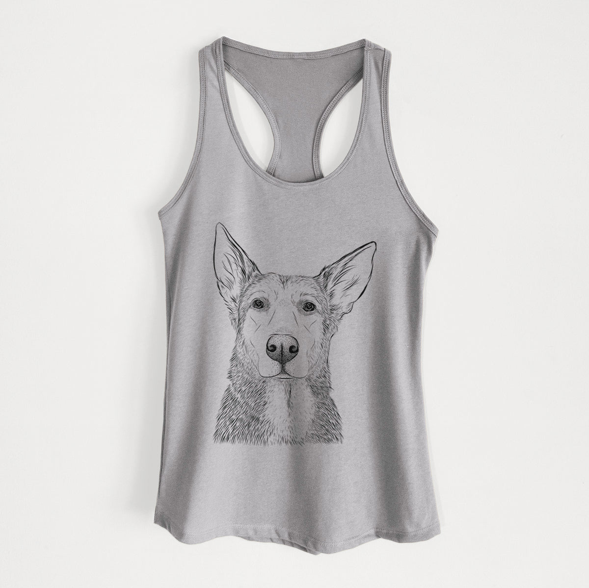 Misty the German Shepherd Mix - Women&#39;s Racerback Tanktop