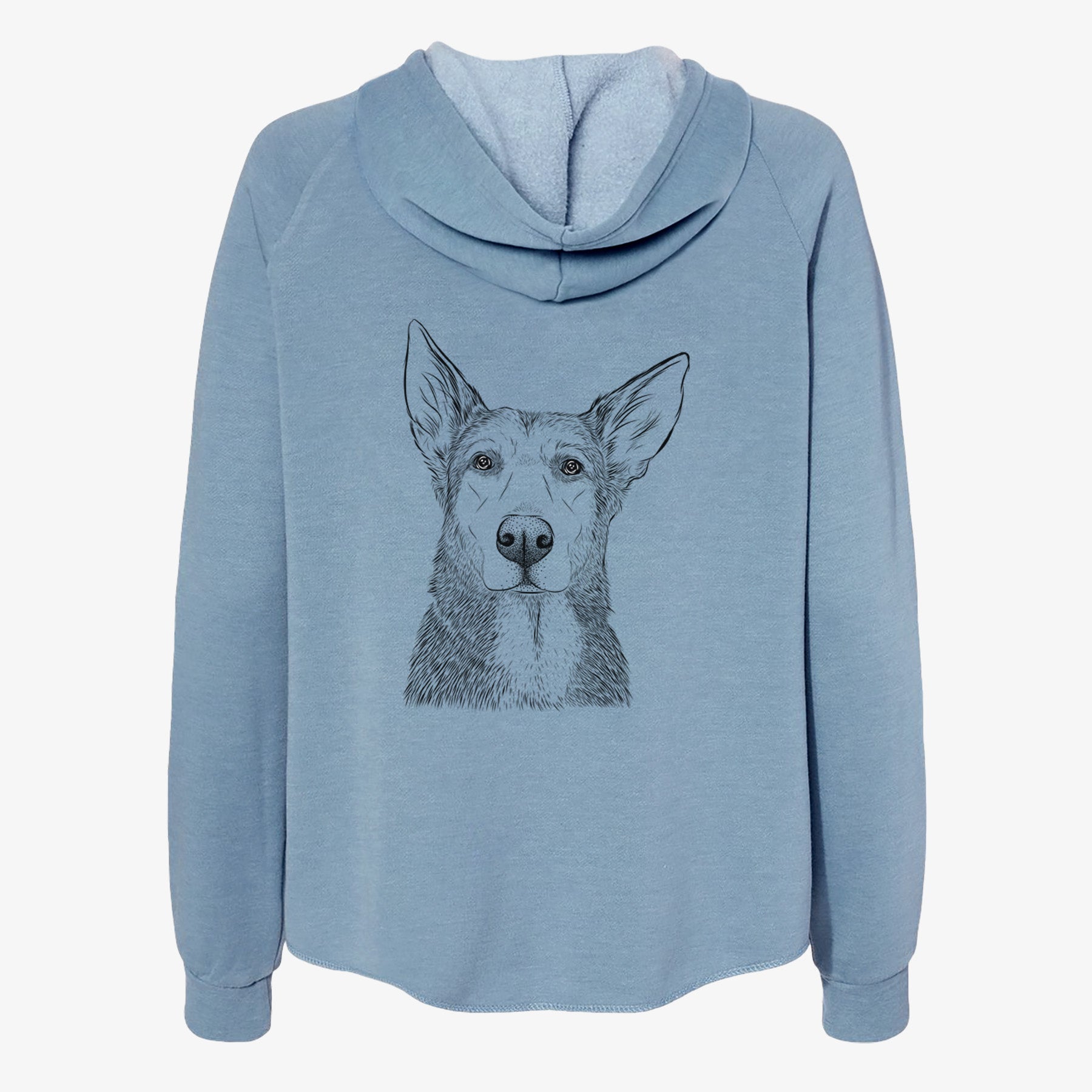 Misty the German Shepherd Mix - Women's Cali Wave Zip-Up Sweatshirt