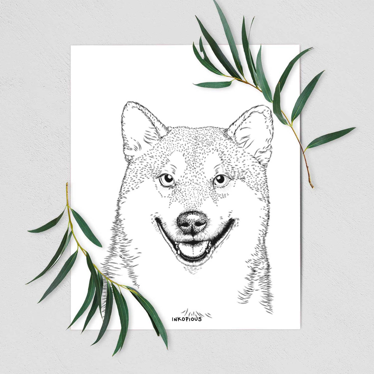 Mitsu the Shiba Inu Art Print