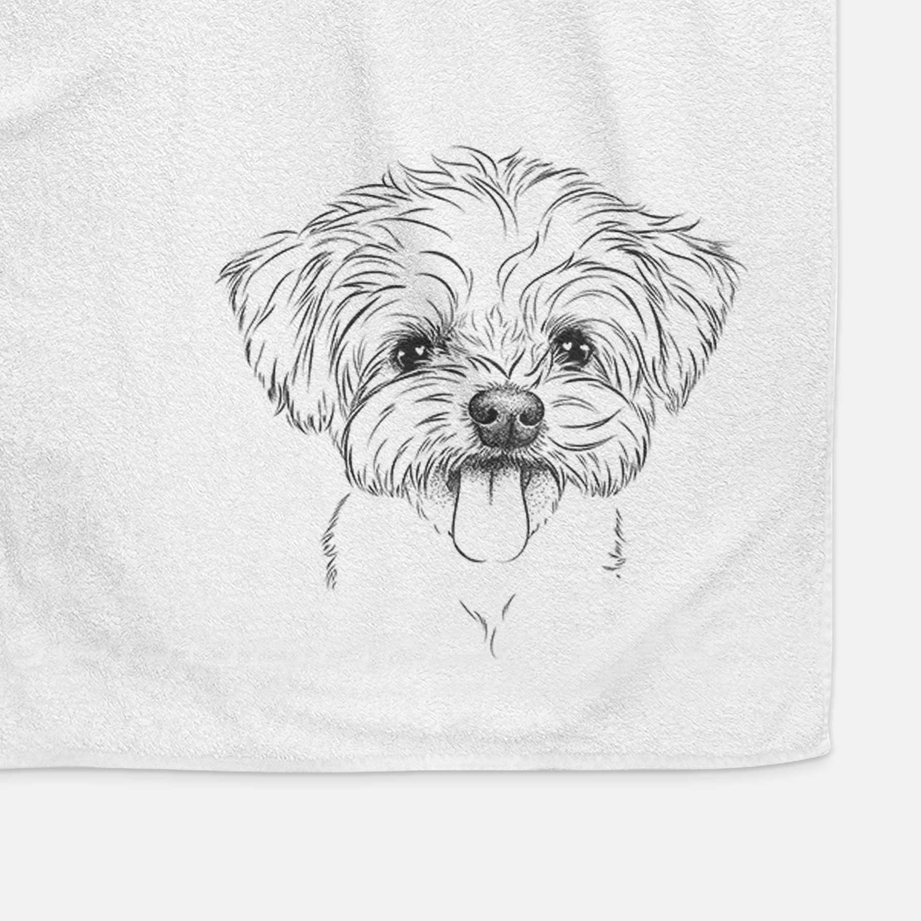 Mochi the Maltese Decorative Hand Towel