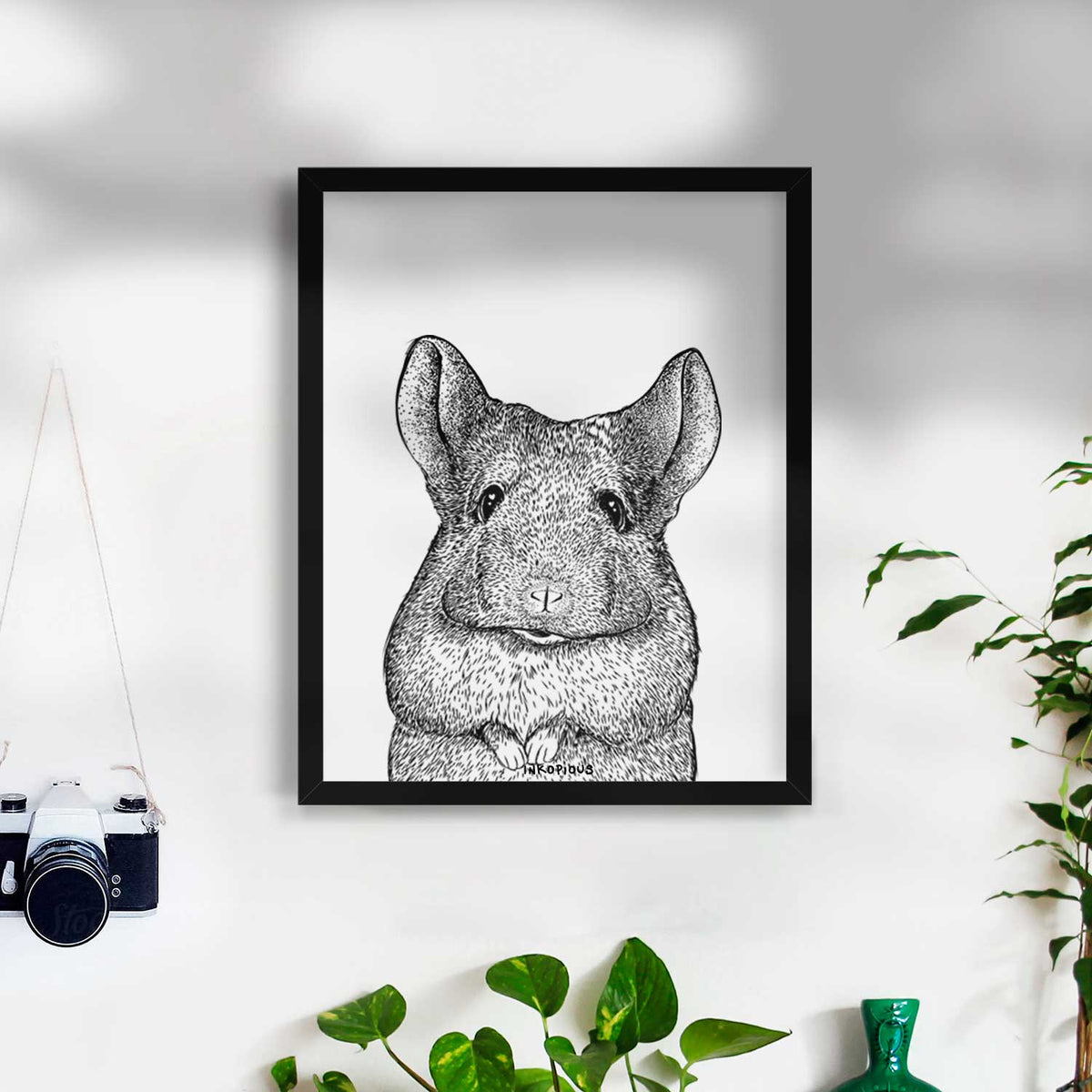 Mojo the Chinchilla Art Print