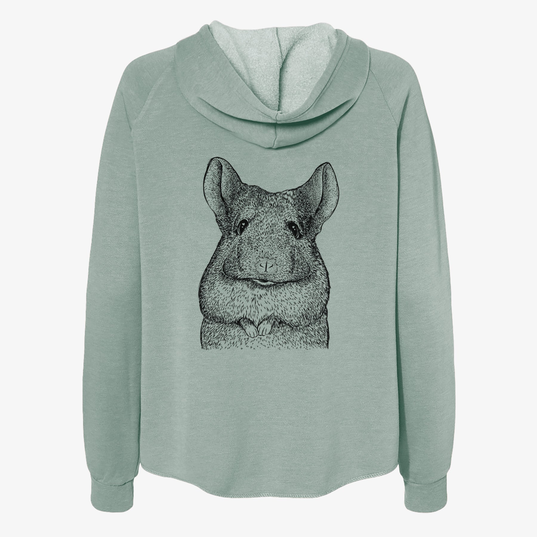 Mojo the Chinchilla - Women's Cali Wave Zip-Up Sweatshirt