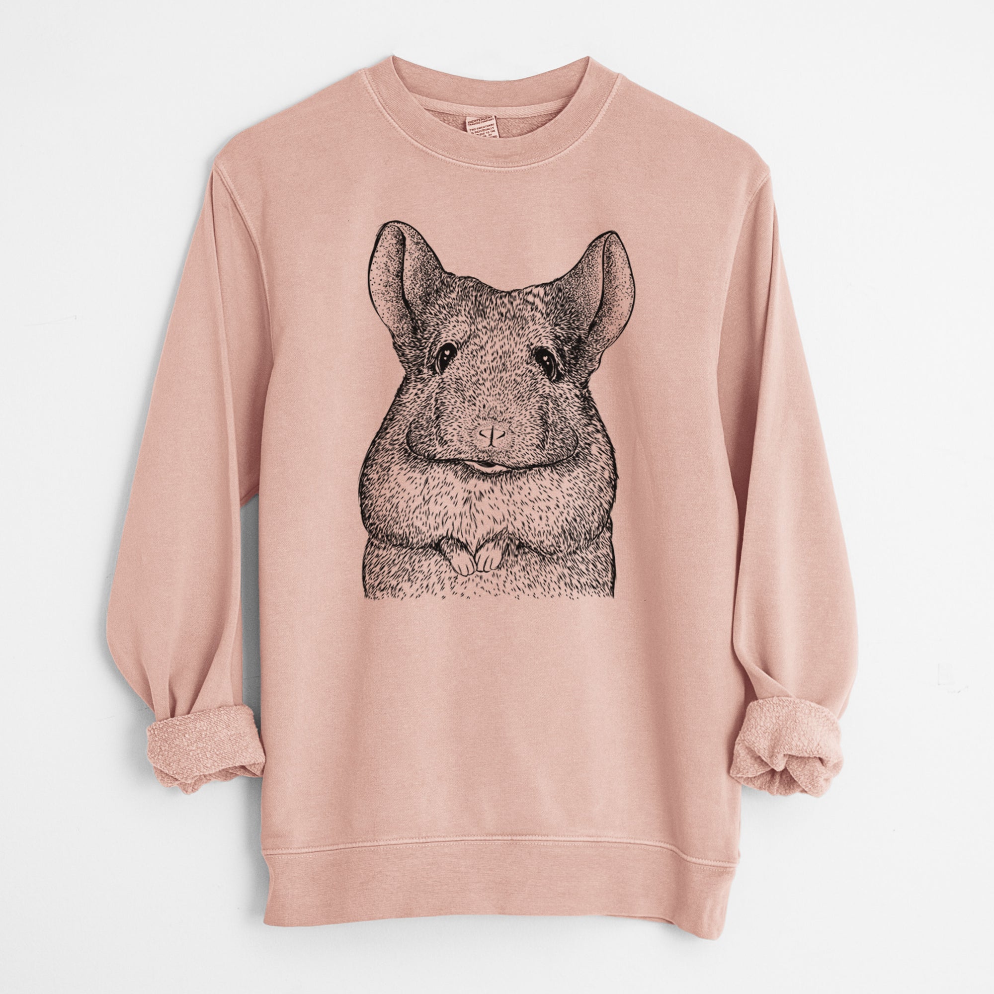 Bare Mojo the Chinchilla - Unisex Pigment Dyed Crew Sweatshirt