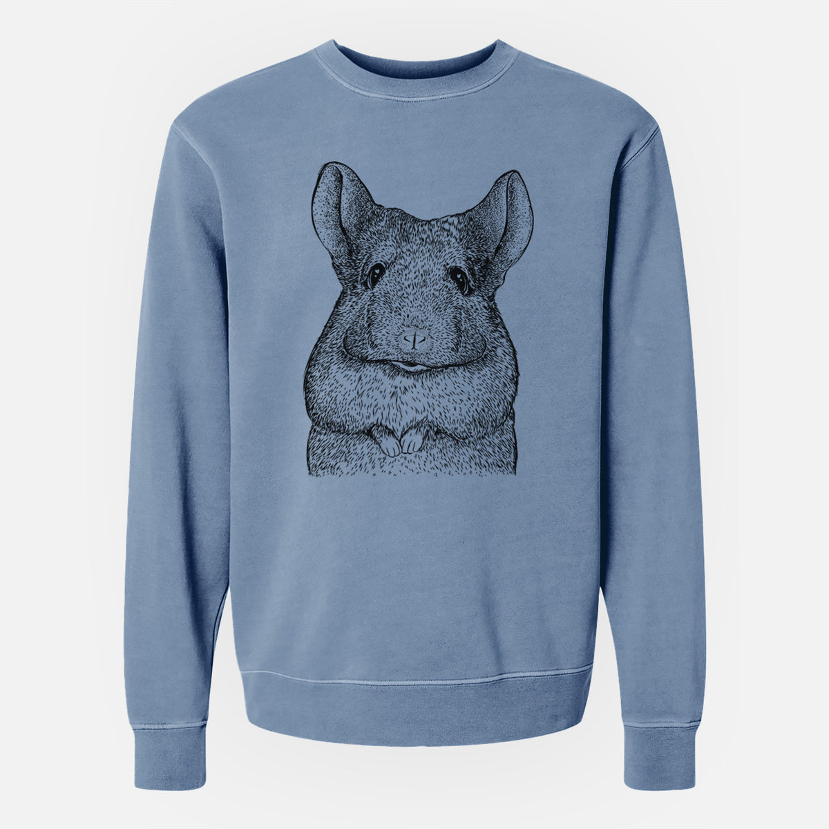 Bare Mojo the Chinchilla - Unisex Pigment Dyed Crew Sweatshirt